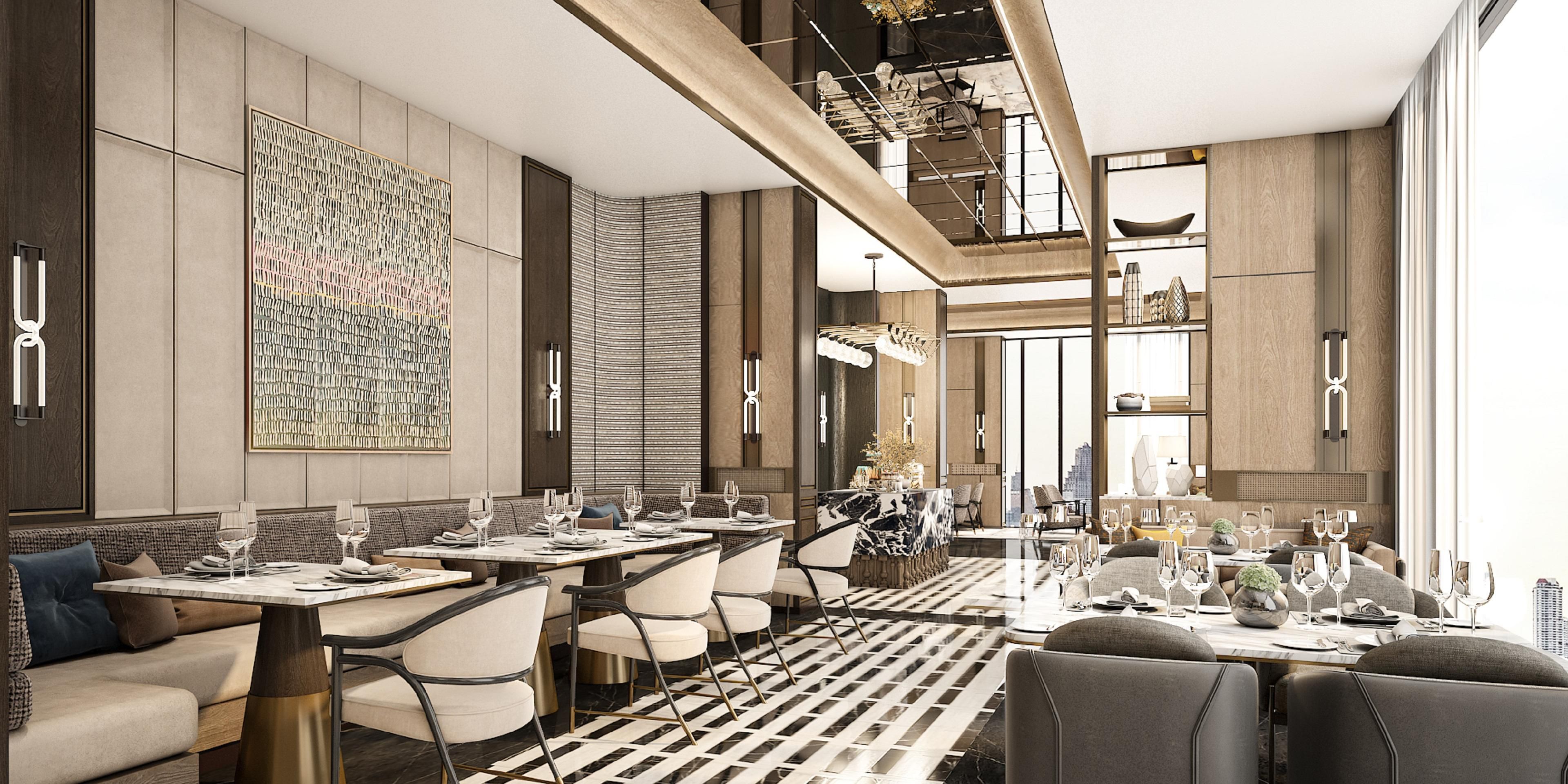 Take advantage of one of Thonglor's most exclusive Club Lounge when you book a Club InterContinental room or suite. Enjoy a refreshing welcome drink with stunning Sukhumvit sunset views. Delight in personalized service, exquisite Thai and Asian cuisine, and cherished moments with loved ones at Club InterContinental Lounge.