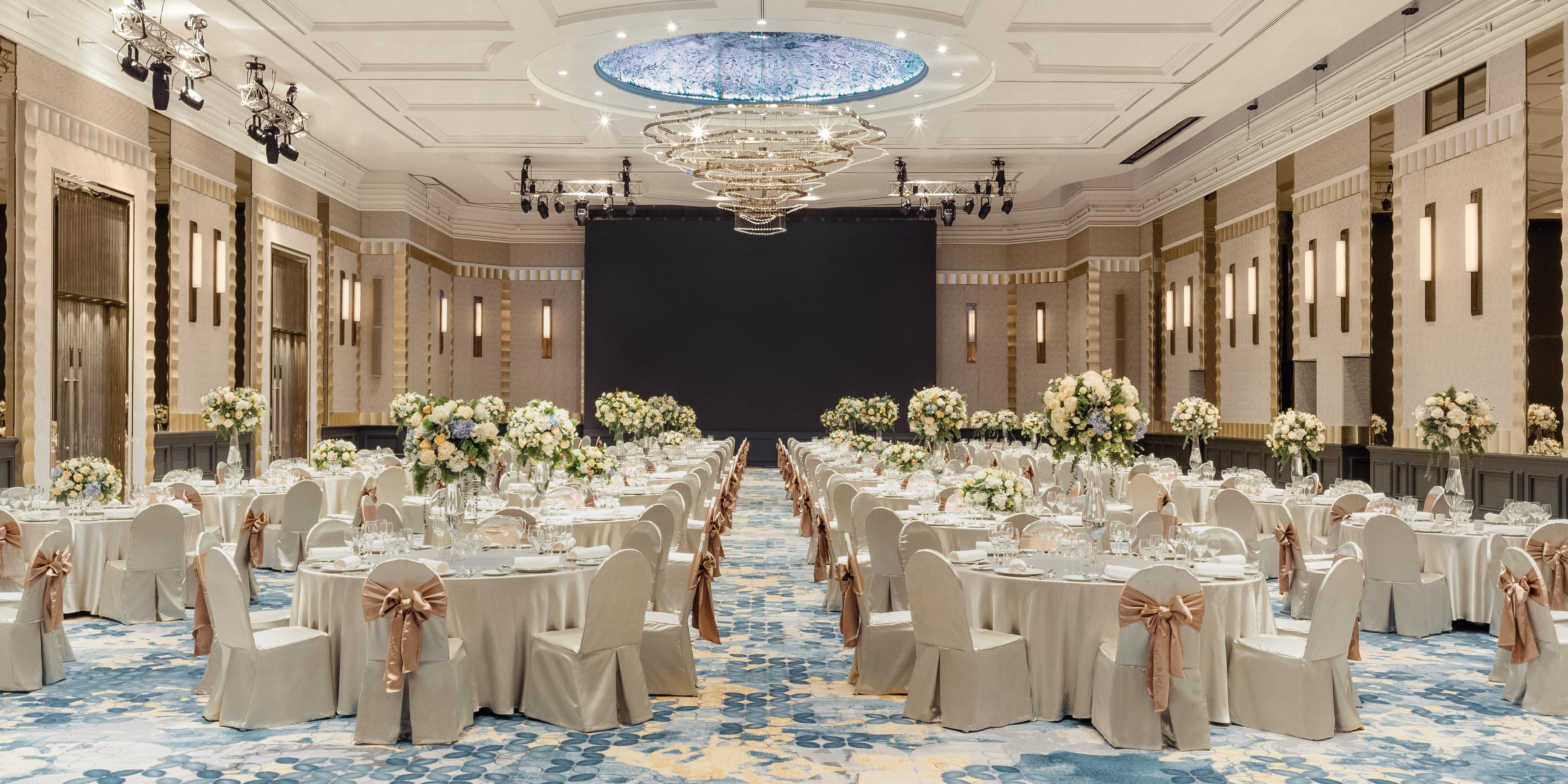 Host your event in style at InterContinental Bangkok, one of the best hotels in Bangkok, certified under the Thailand MICE Venue Standard (TMVS). With 22 versatile function rooms, including the Grand Ballroom for up to 800 guests, our hotel offers one of the largest meeting and convention facilities in the city, perfect for any occasion.