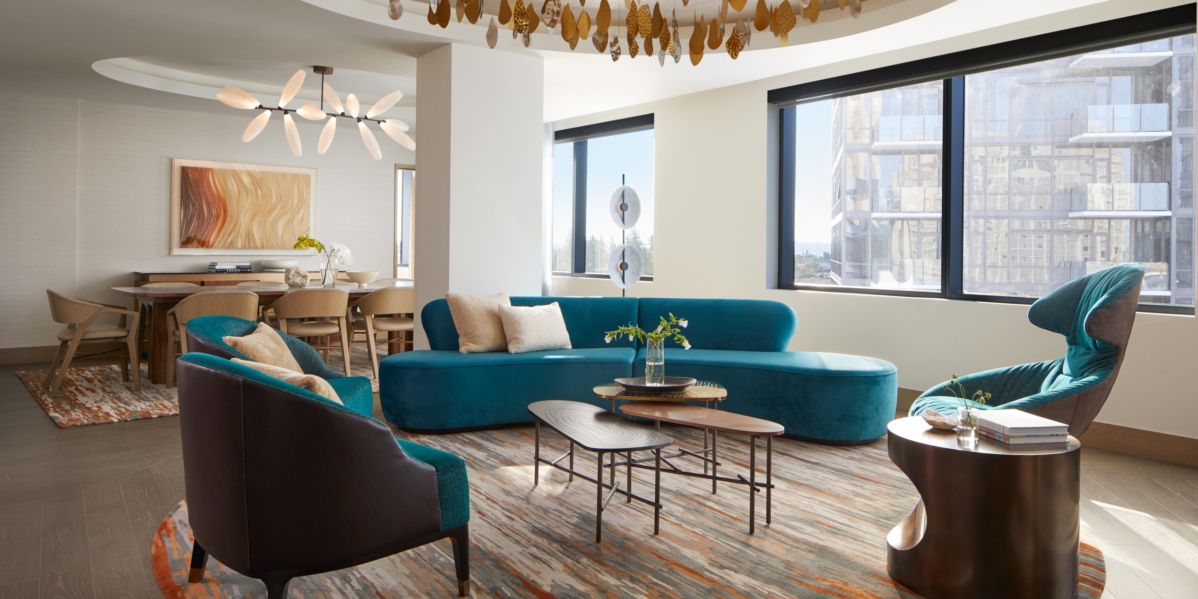 Presidential Suite living area of the InterContinental Bellevue