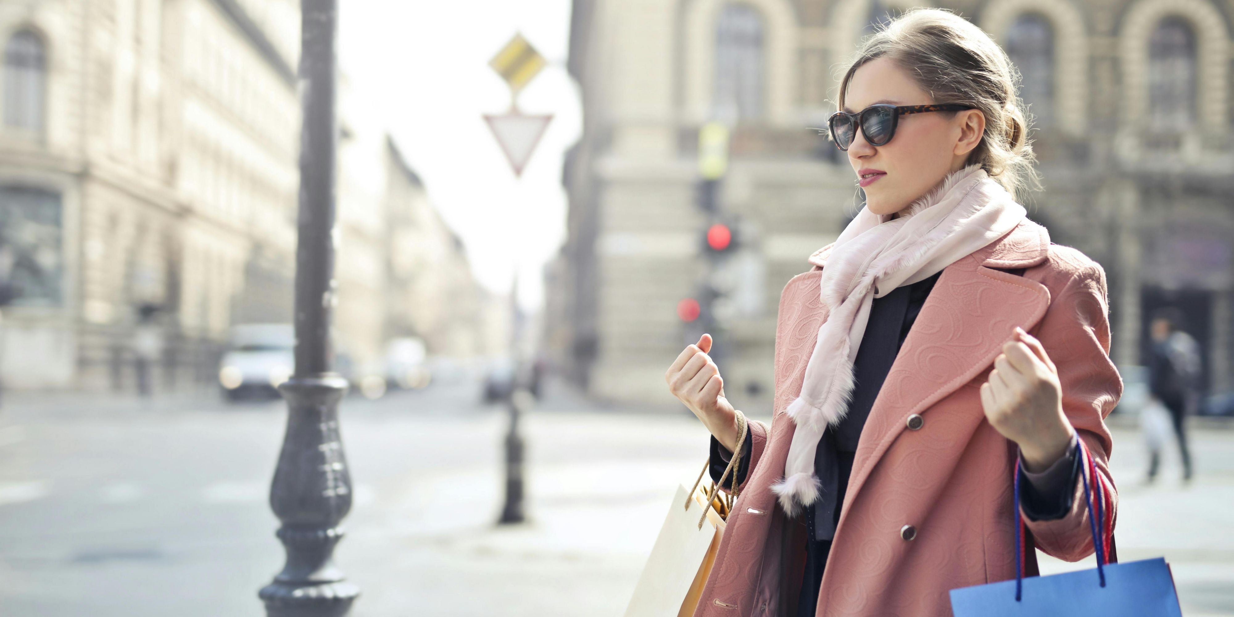 Shot of a gorgeous and elegant young woman out on a shopping spree