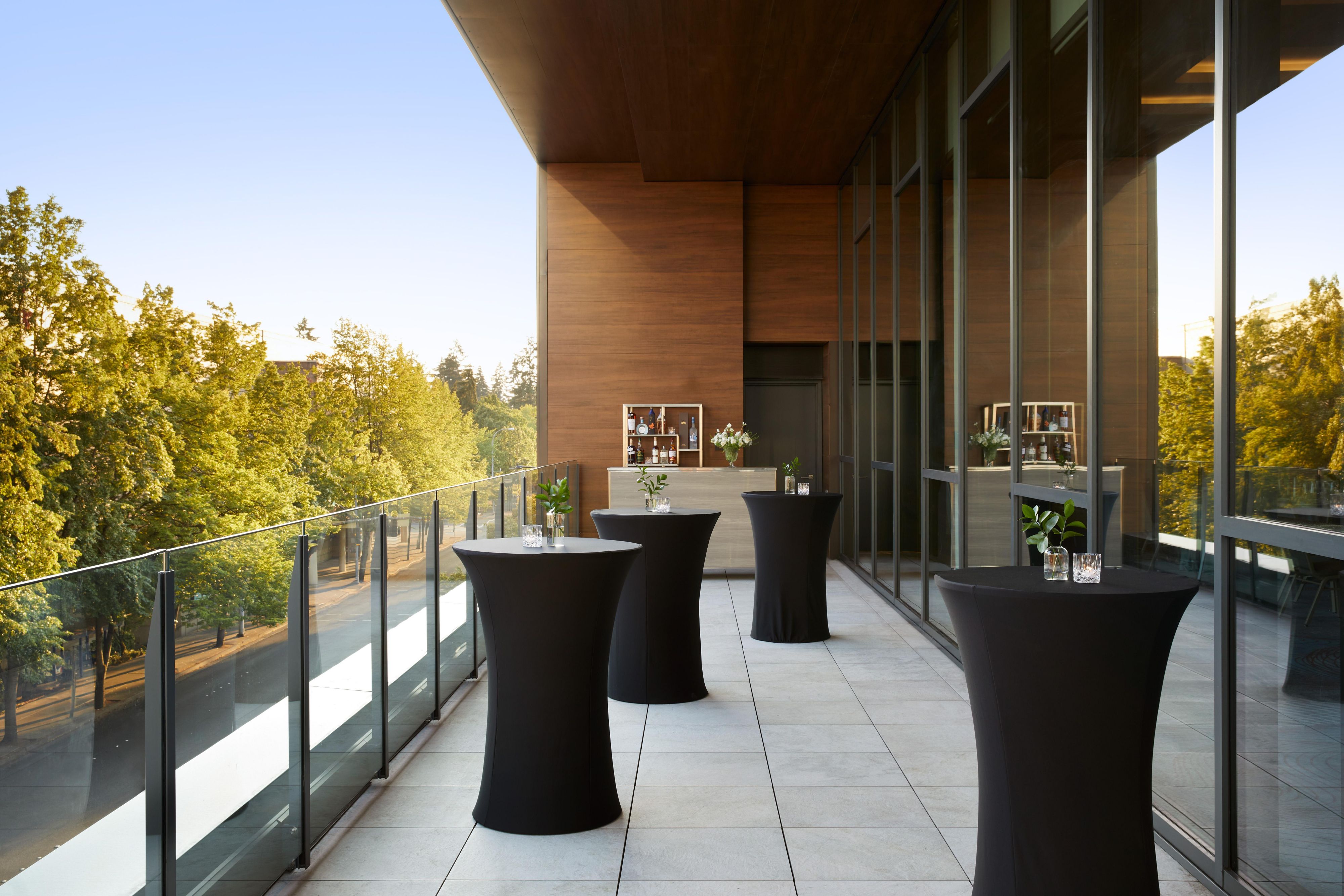 Our Avenue Outdoor Terrace event space offers downtown vistas