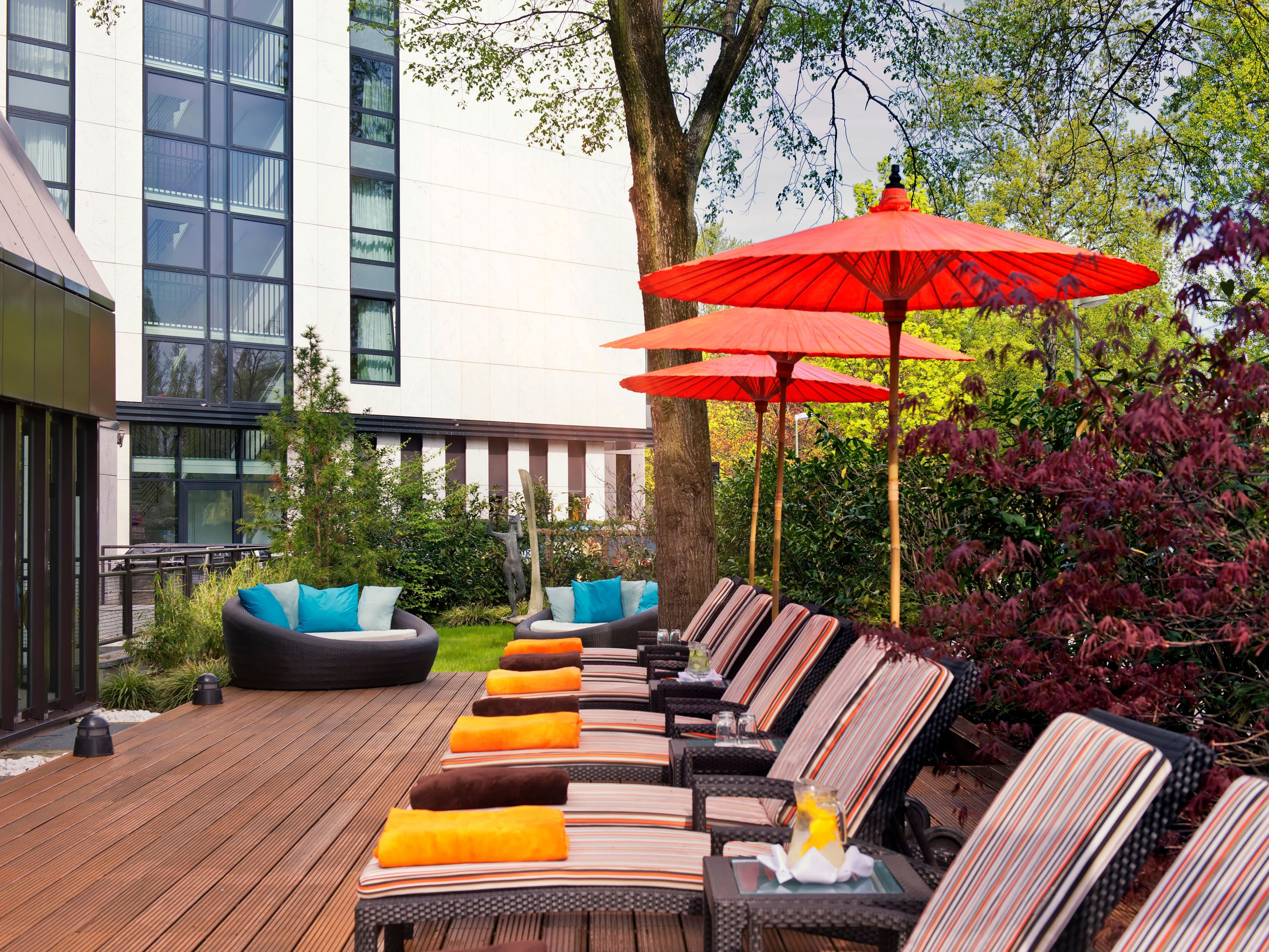 Relax in the open air on our beautifully designed Spa Terrace