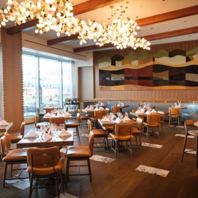 Dining room of Matria restaurant in downtown Boston