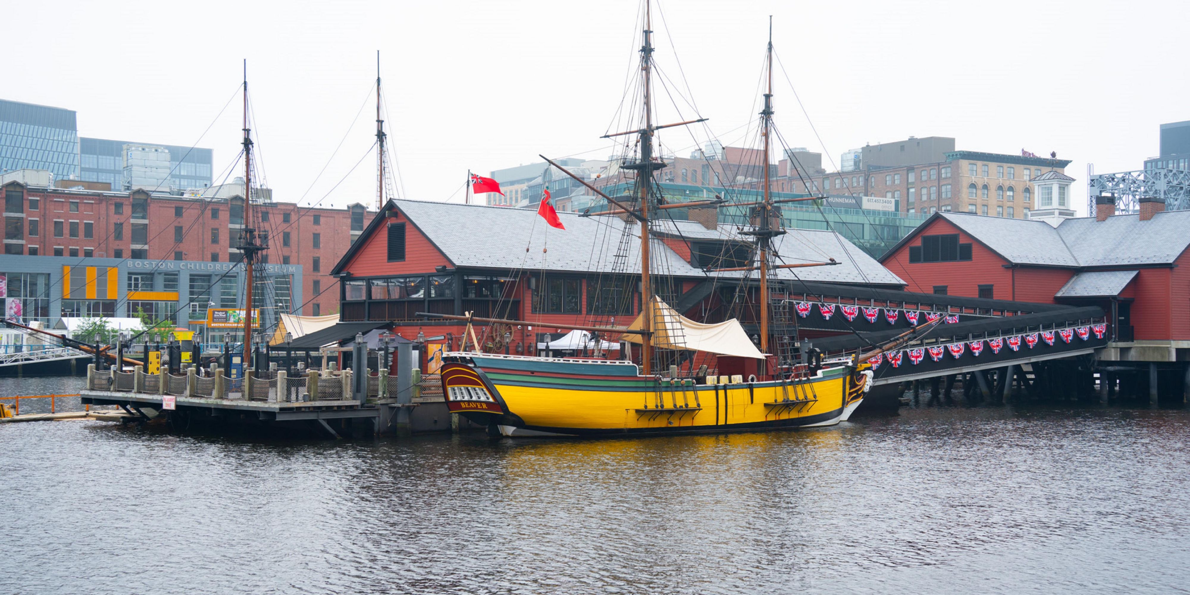 Take in history at the Boston Tea Party Museum just steps away.