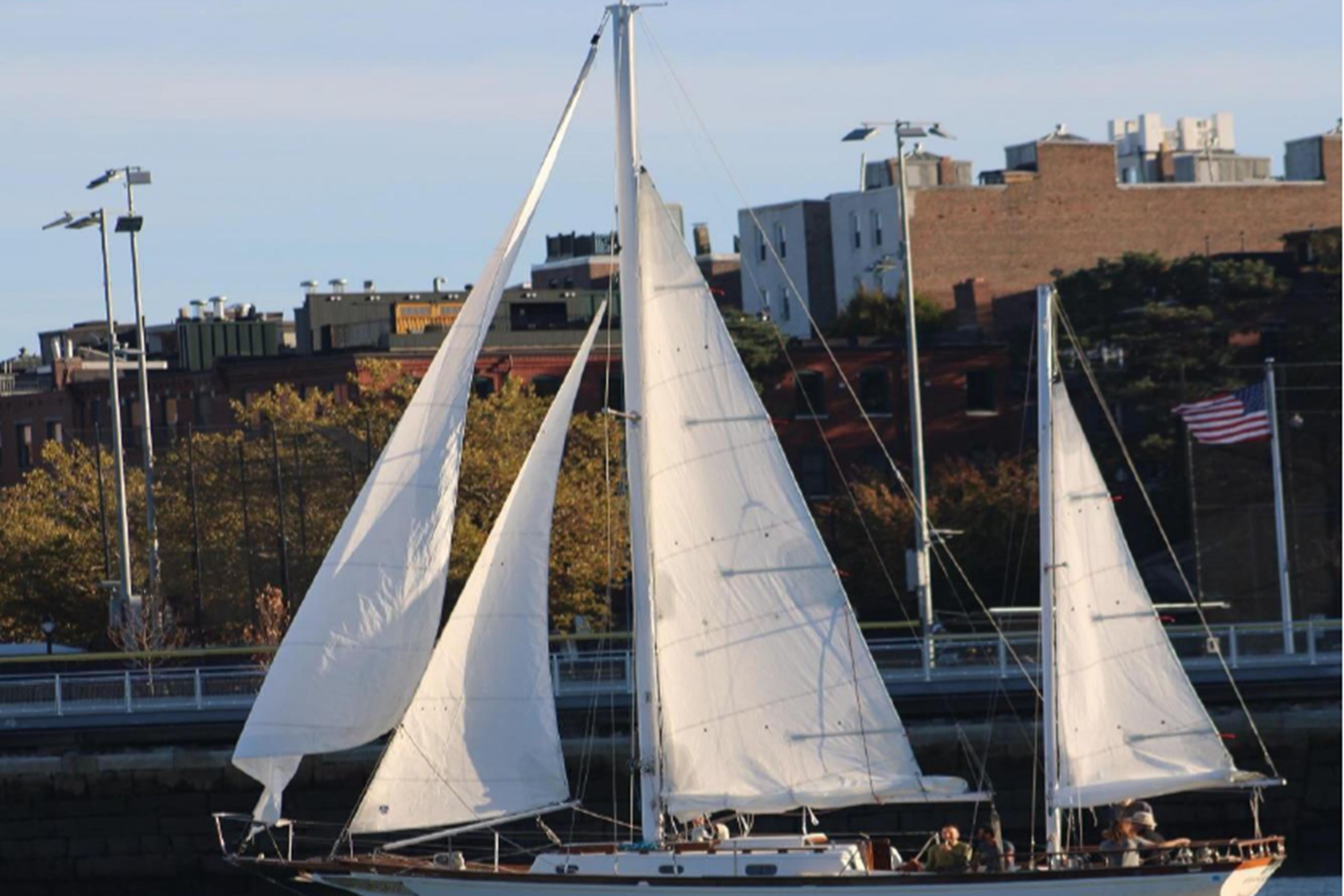 Ship on Boston habor
