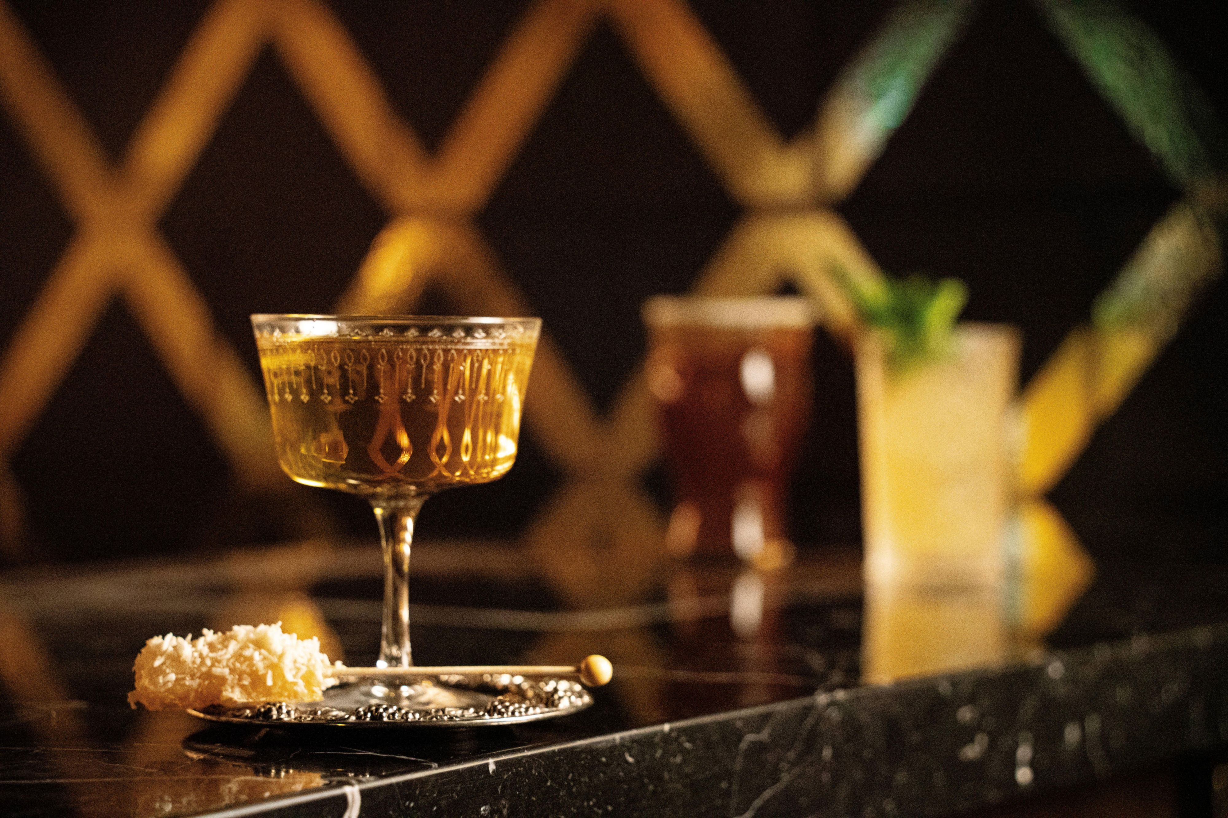 Cocktail at Loyall Counting Room.