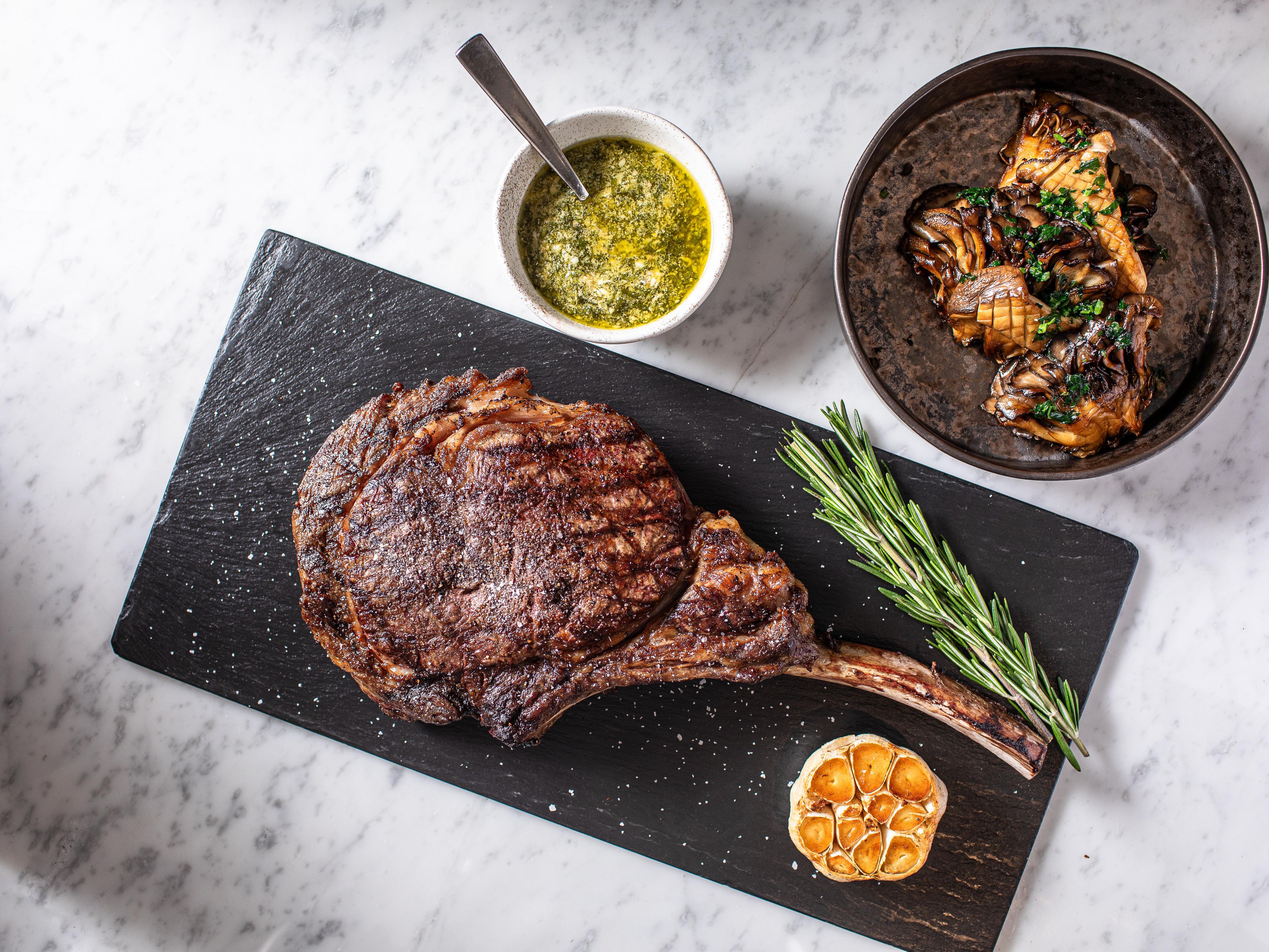 Tomahawk steak at Matria
