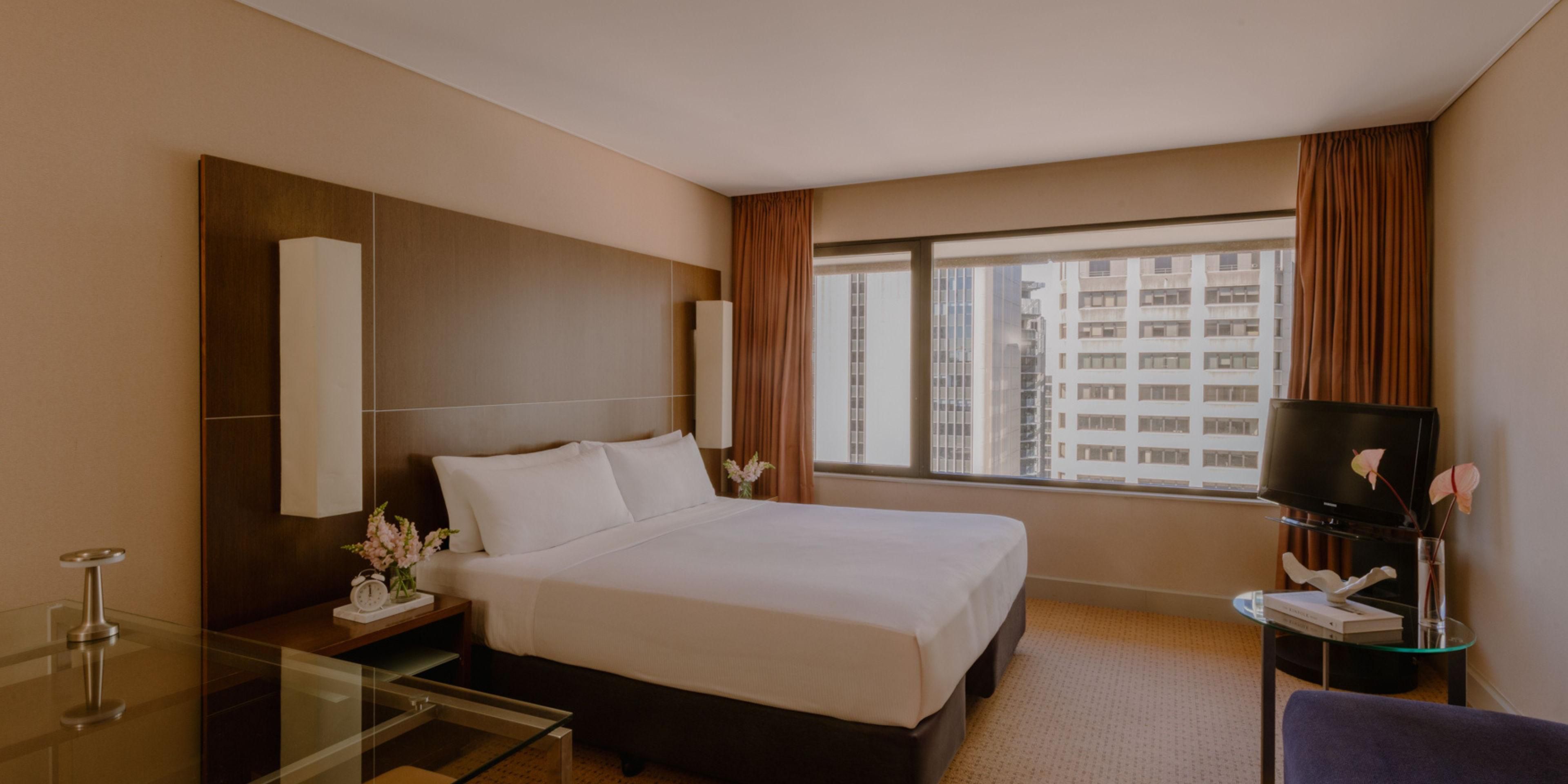 King Classic Room showing room space and city views