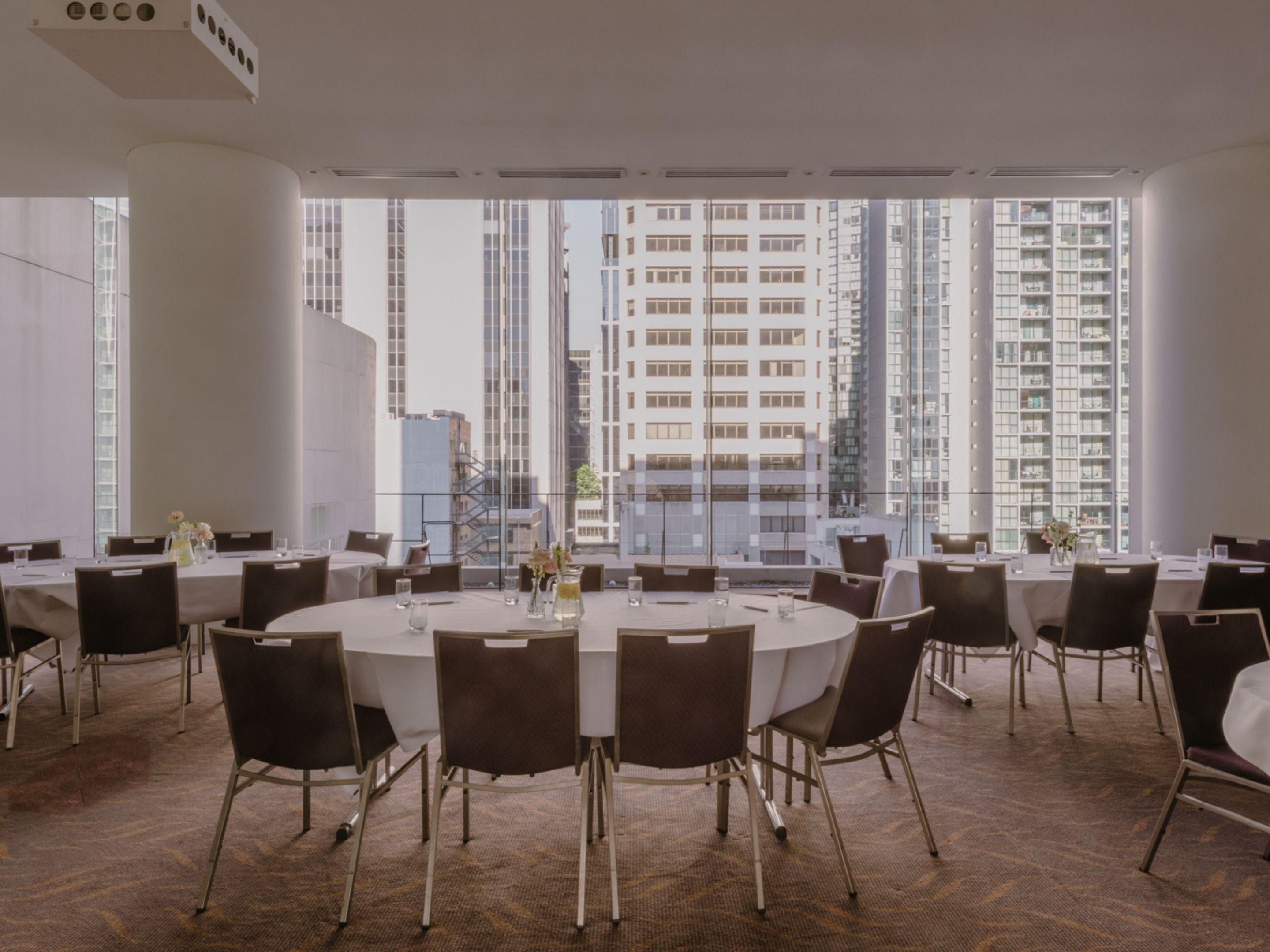 Level 8 Meeting Room with natural light and city views