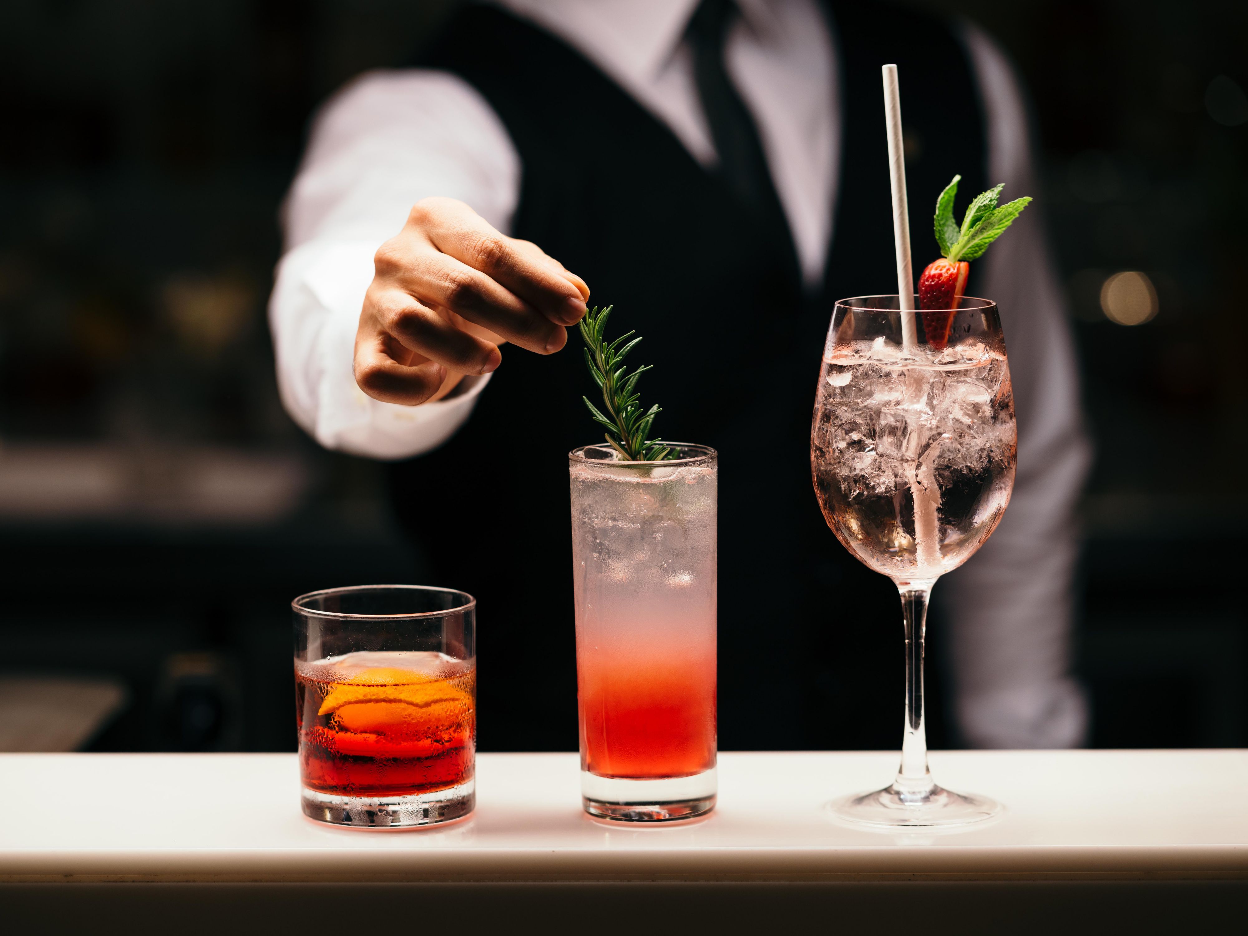 Cocktails at Latitude 27 Bar, InterContinental Brisbane