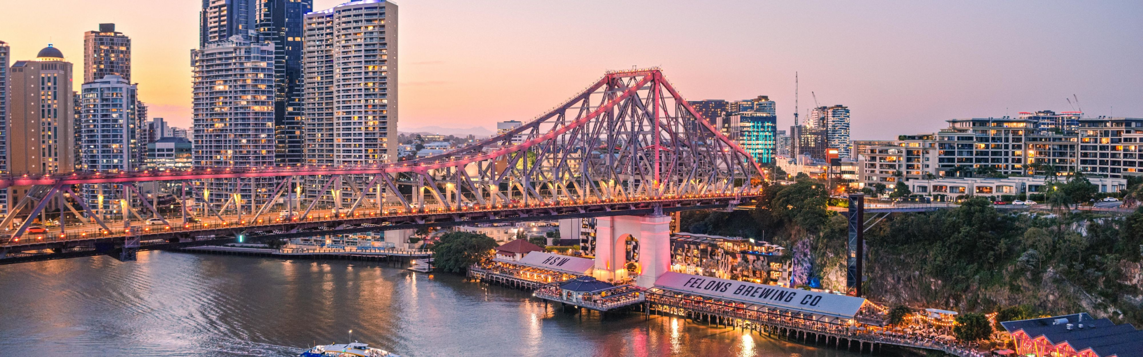 Explore Brisbane’s iconic Howard Smith Wharves by the river