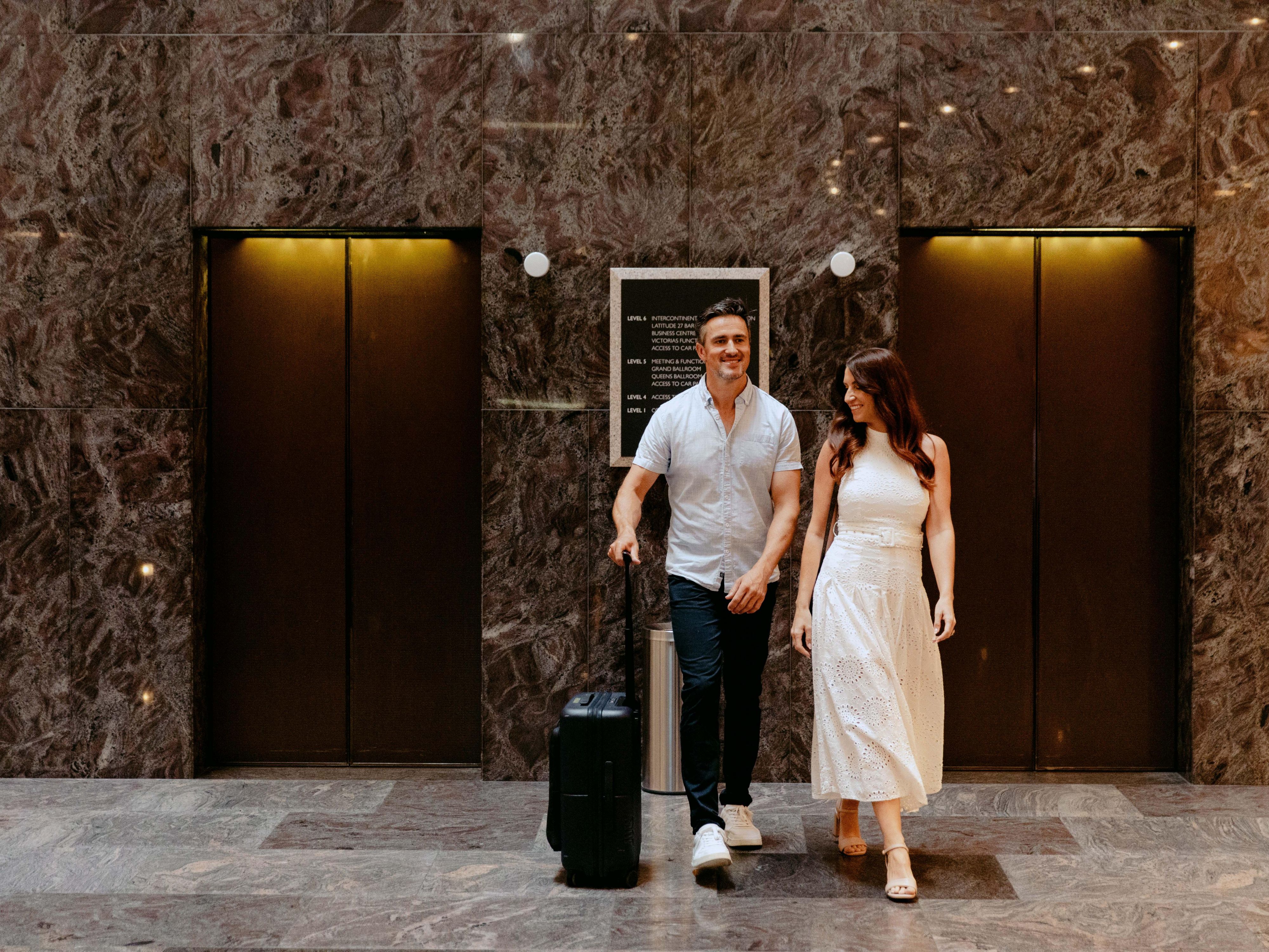 Hotel Elevator Entrance to Lobby