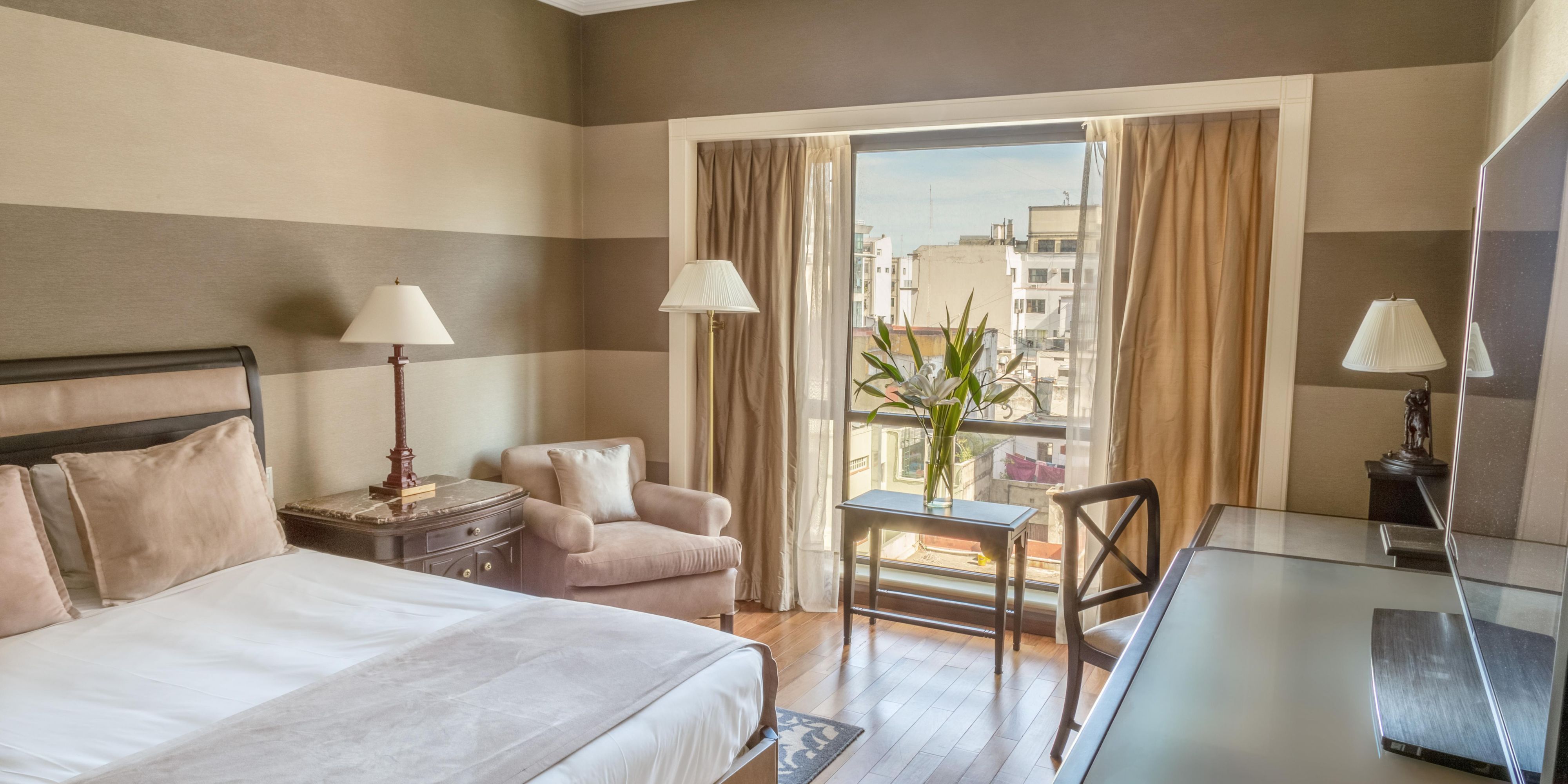 At InterContinental Buenos Aires, every detail is thoughtfully designed to elevate your stay. From elegantly appointed suites and indoor pool to a full-service spa and expertly culinary experiences, immerse yourself in a world where sophistication meets comfort. Experience the perfect harmony of elegance and local charm in the city’s center.