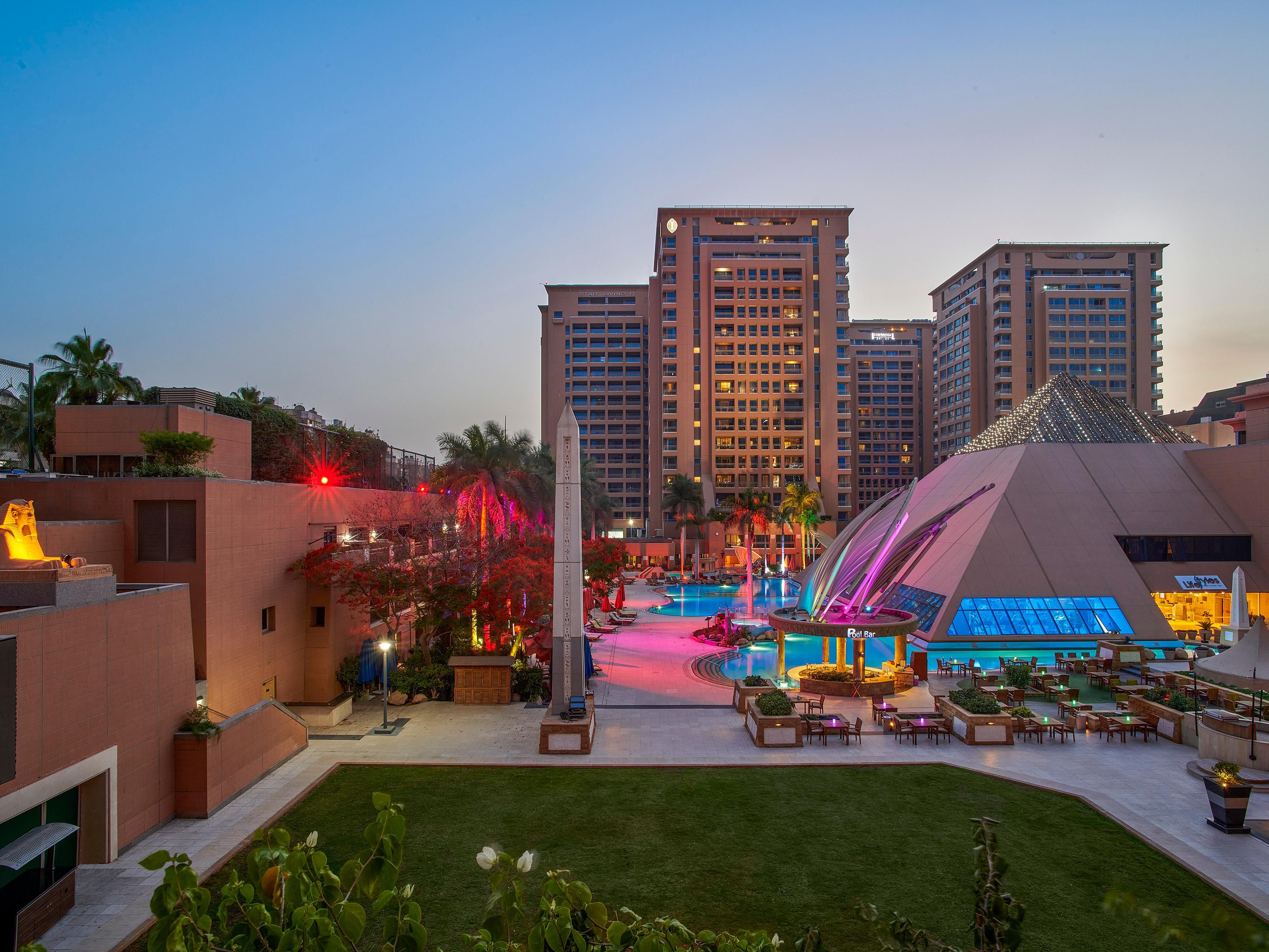 Enjoy the beautiful outdoor areas with a stunning view of the pool