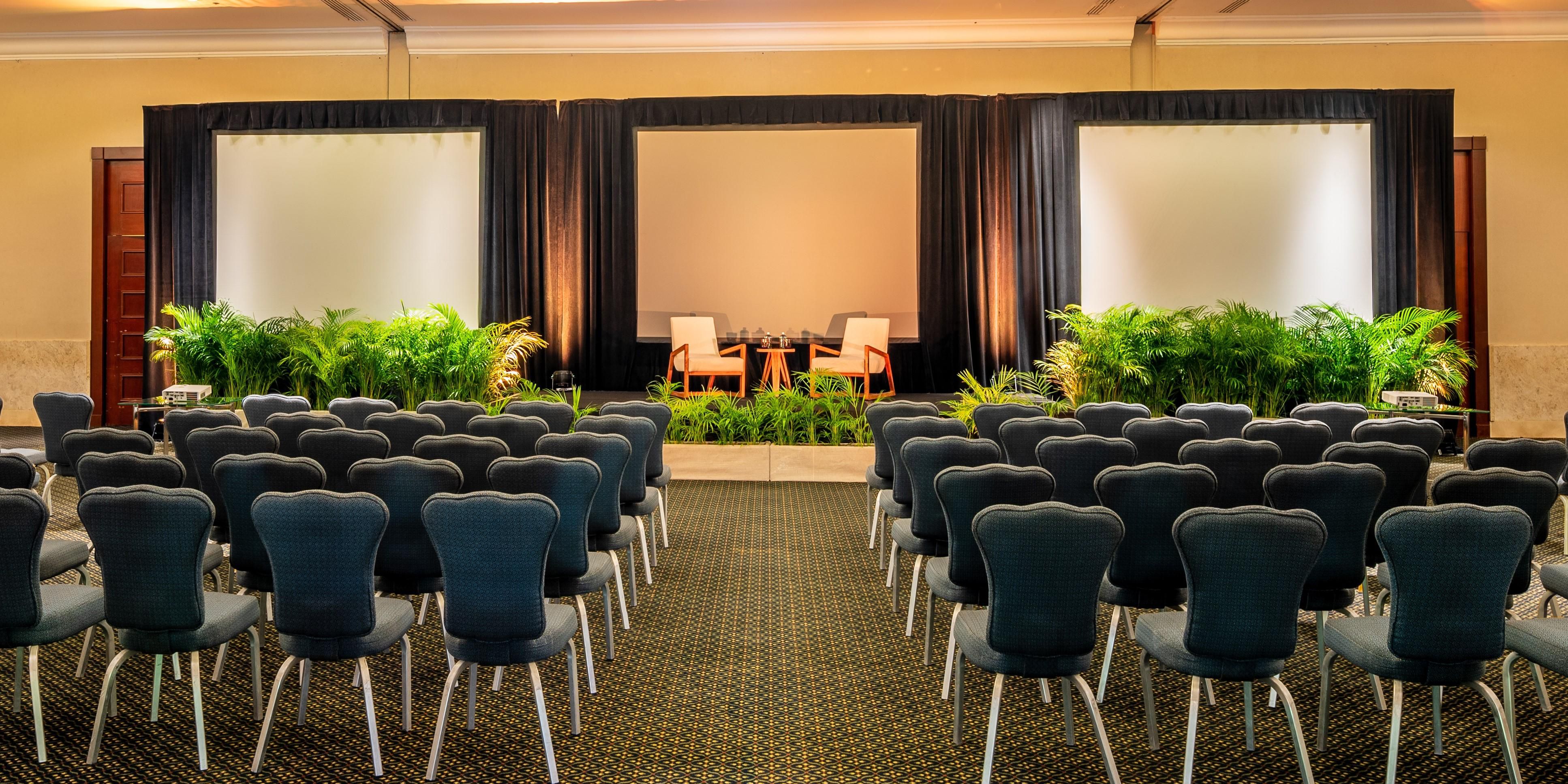With 250 square feet of meeting space in our Tulum ballroom, four additional rooms plus activities and catering at the beach, our event venue is the perfect location for corporate meetings, beach weddings, conferences or any other celebrations in Cancun.
