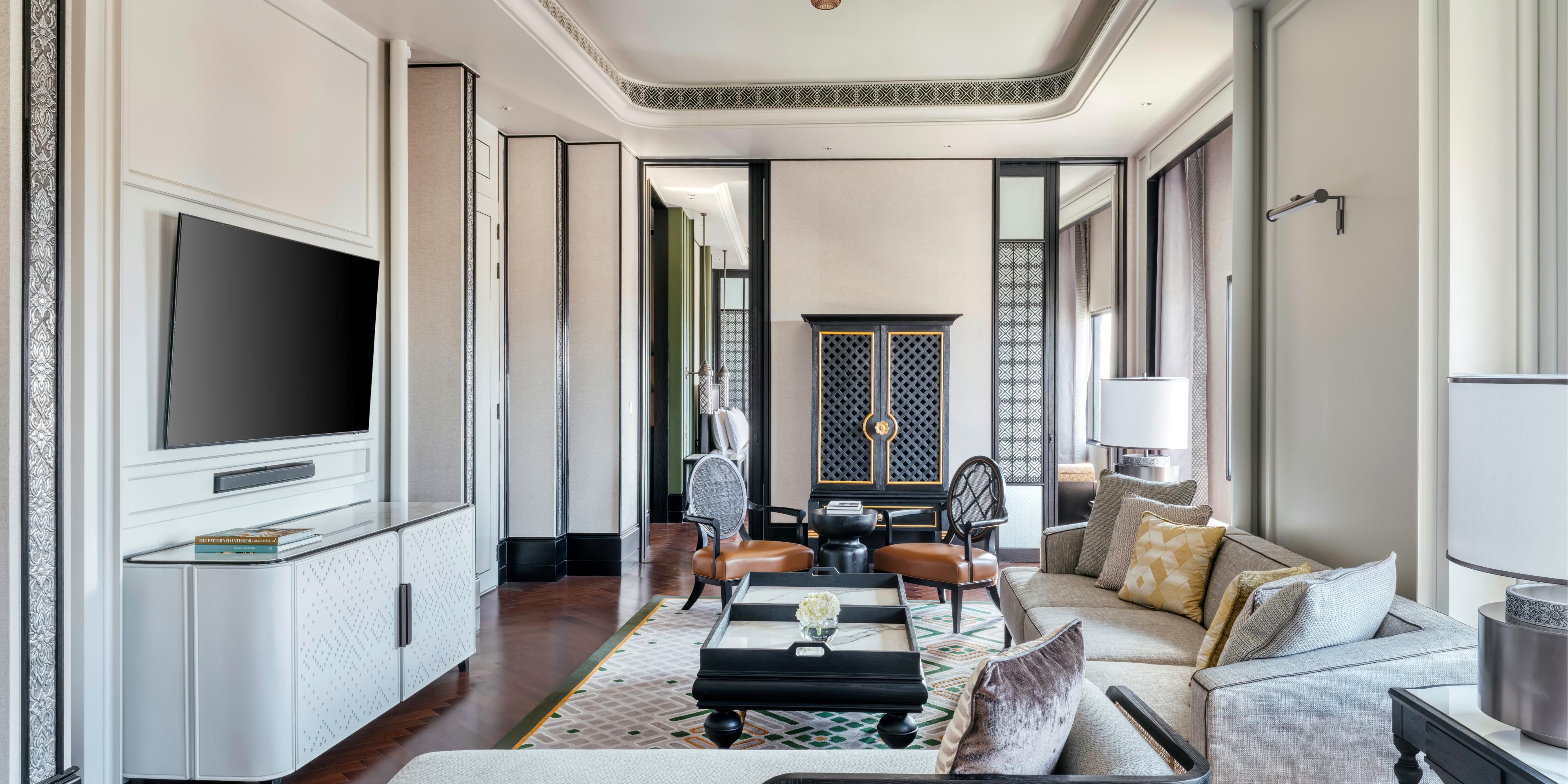 Living area of Presidential Suite