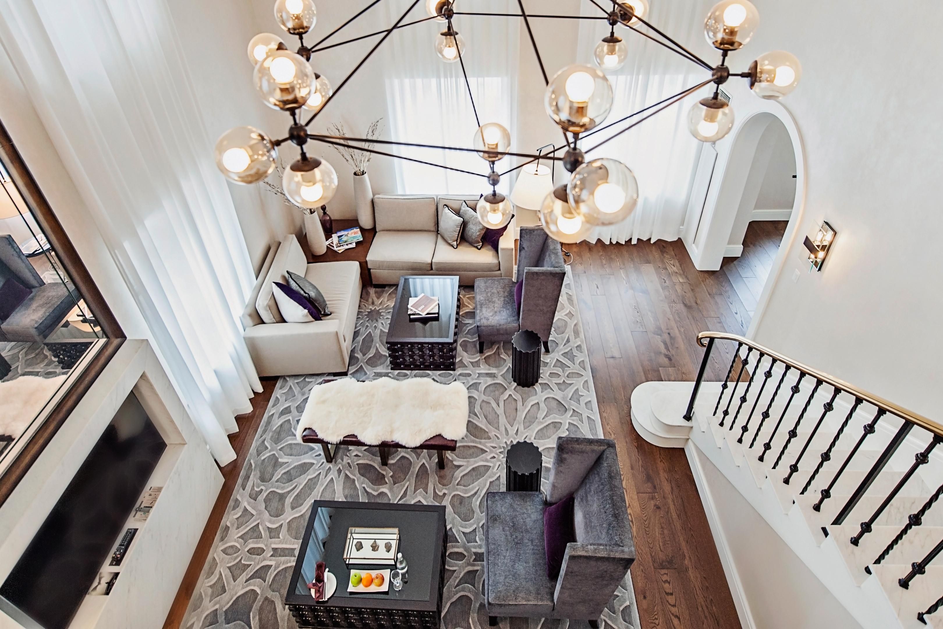 Suite with living room at InterContinental Chicago Magnificent Mile
