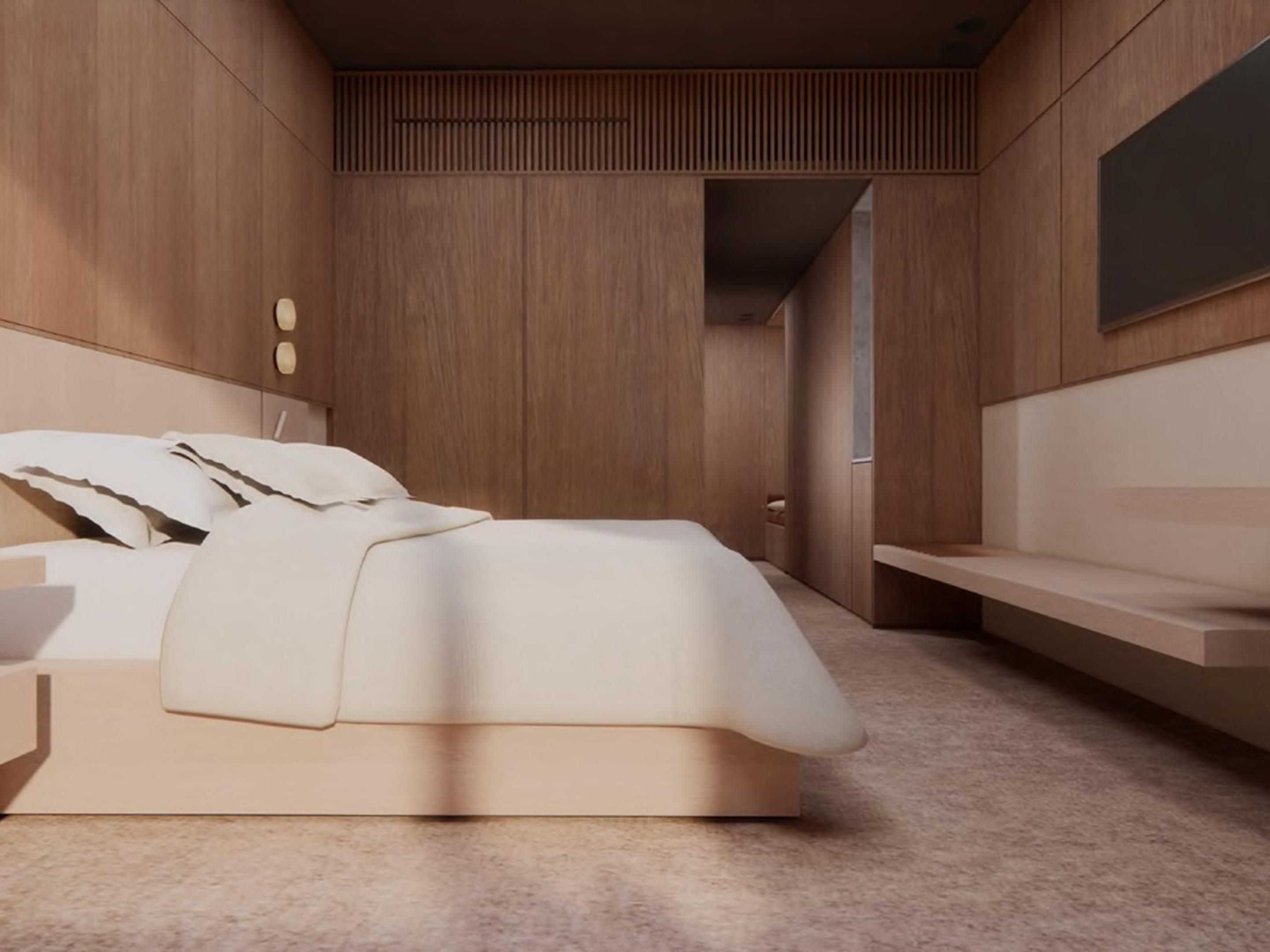 Luxury accommodation in Miyana with king size bed