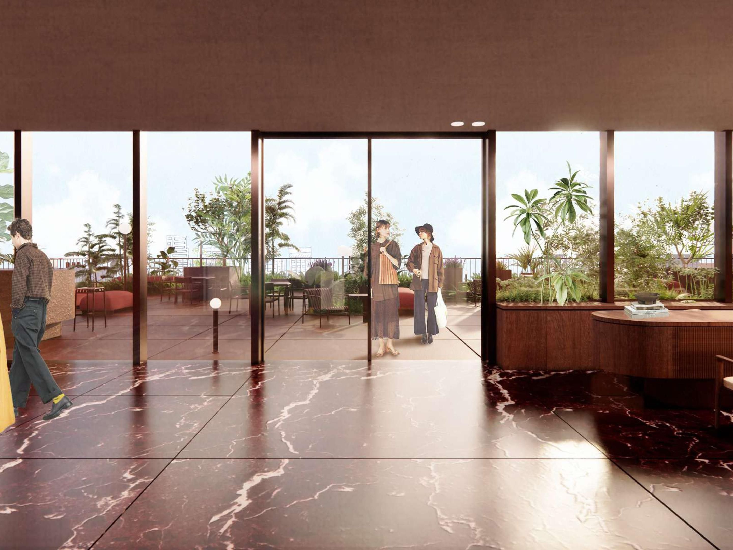 Lobby of luxury hotel near Carso