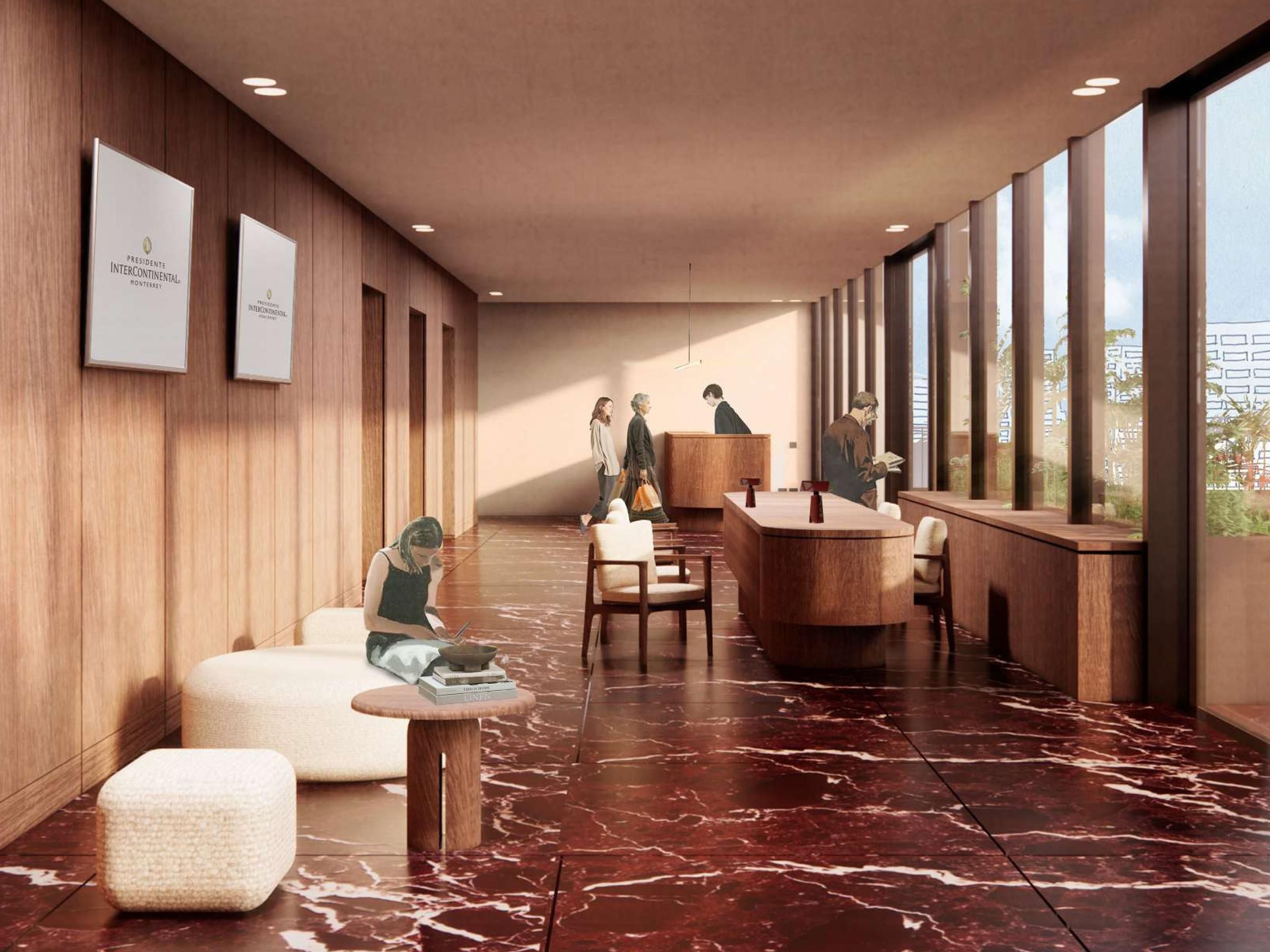 Lobby of hotel in Miyana Presidente InterContinental