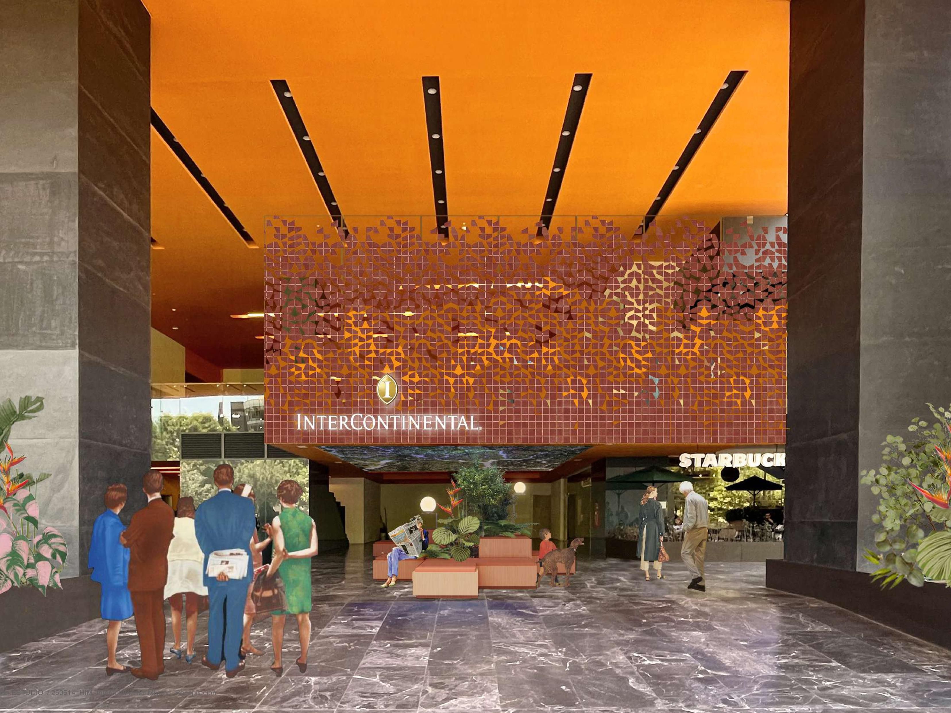 Entrance of hotel in Polanco Presidente InterContinental Miyana