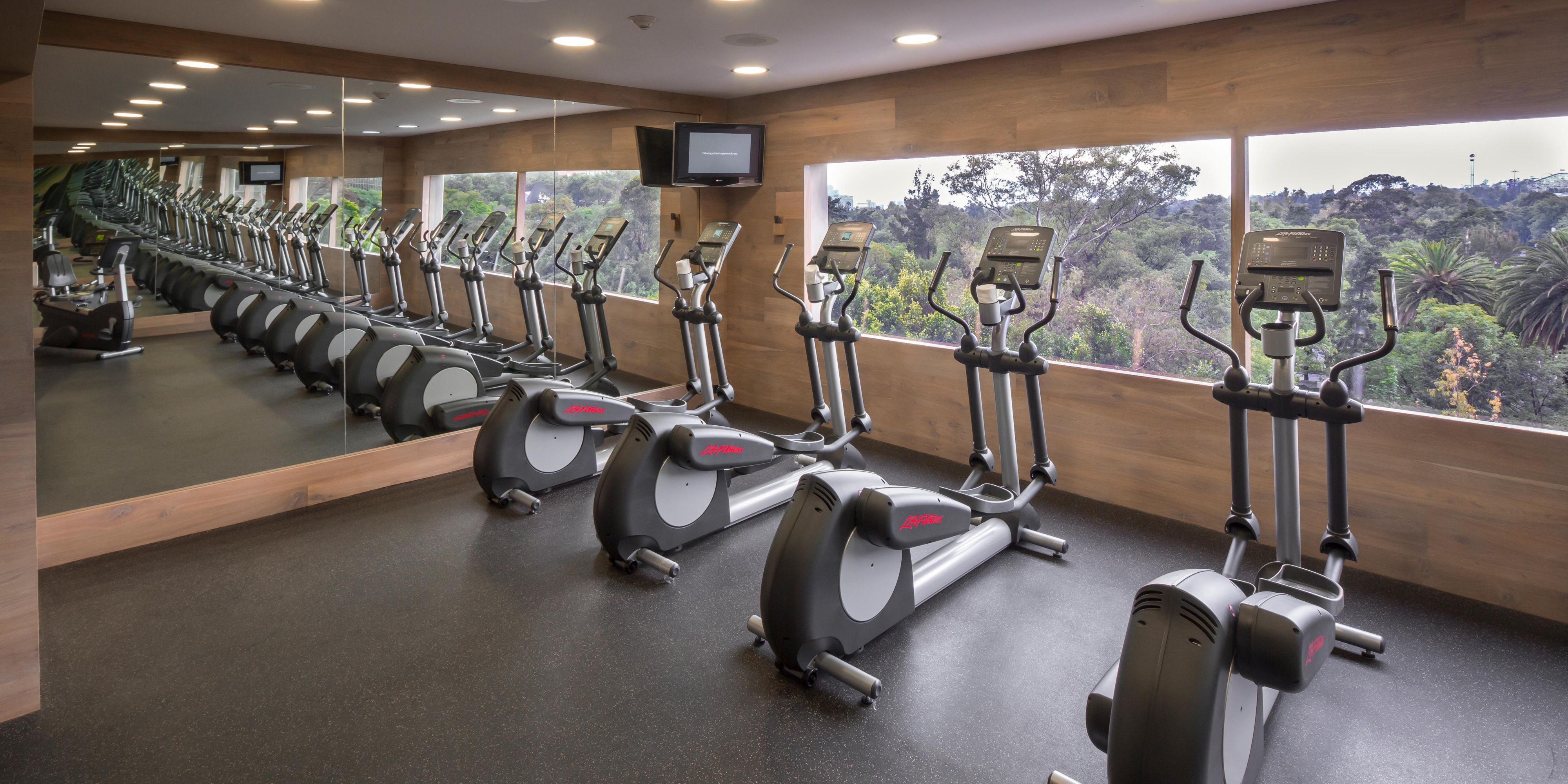 ¿Busca un hotel con gimnasio para mantenerse en forma y saludable durante sus viajes? Disfrute de nuestro moderno gimnasio abierto las 24 horas y totalmente equipado, donde además tendrá la ayuda de un entrenador personal disponible de 6 am a 2:30 pm.