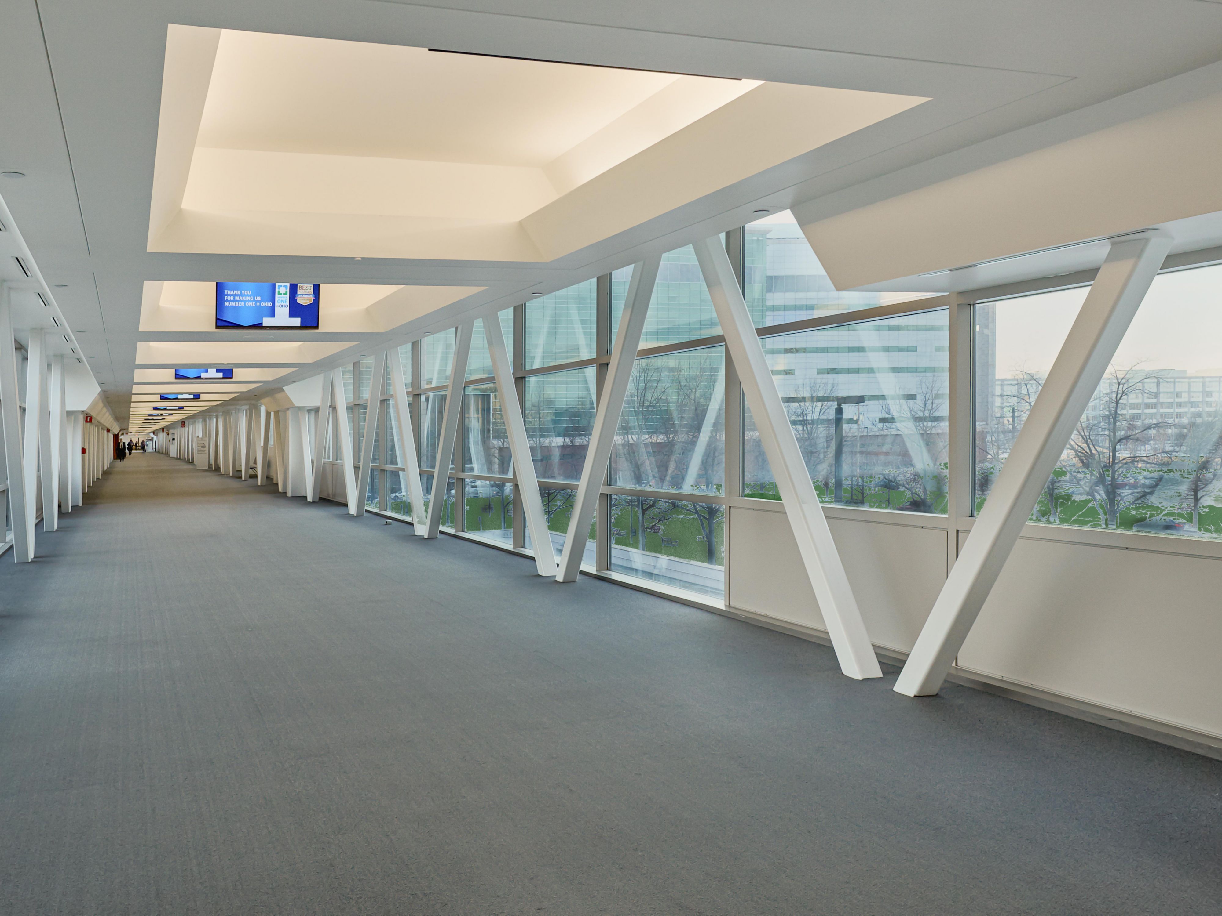 Skyway Connecting Hotel to Cleveland Clinic and Parking Garage