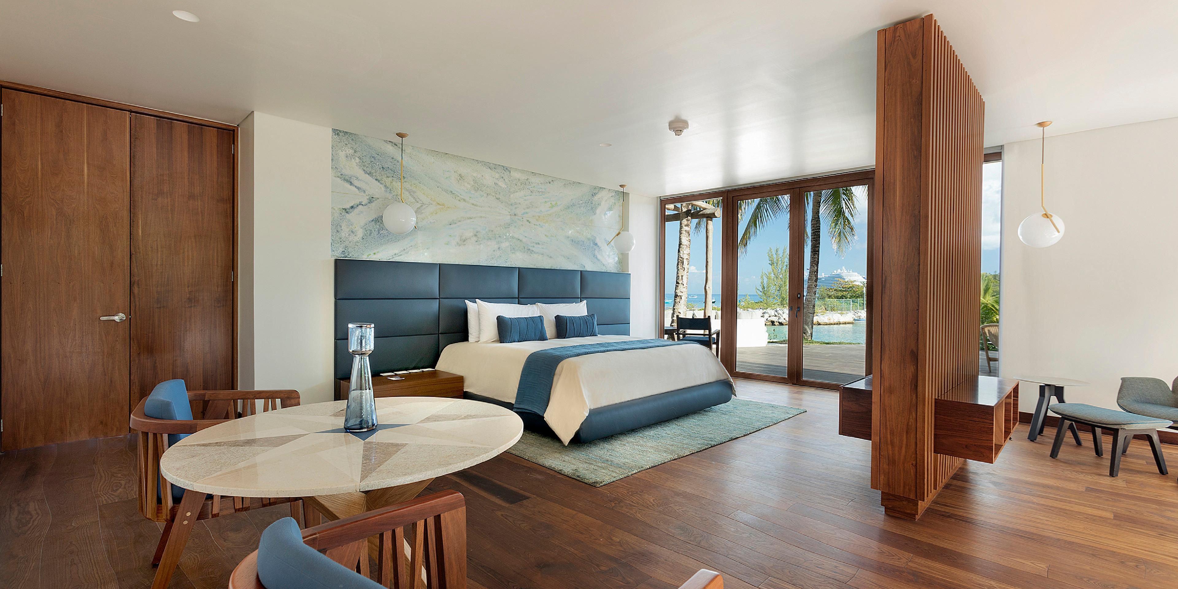 Two-bedroom Zafiro Presidential oceanfront suite in Cozumel