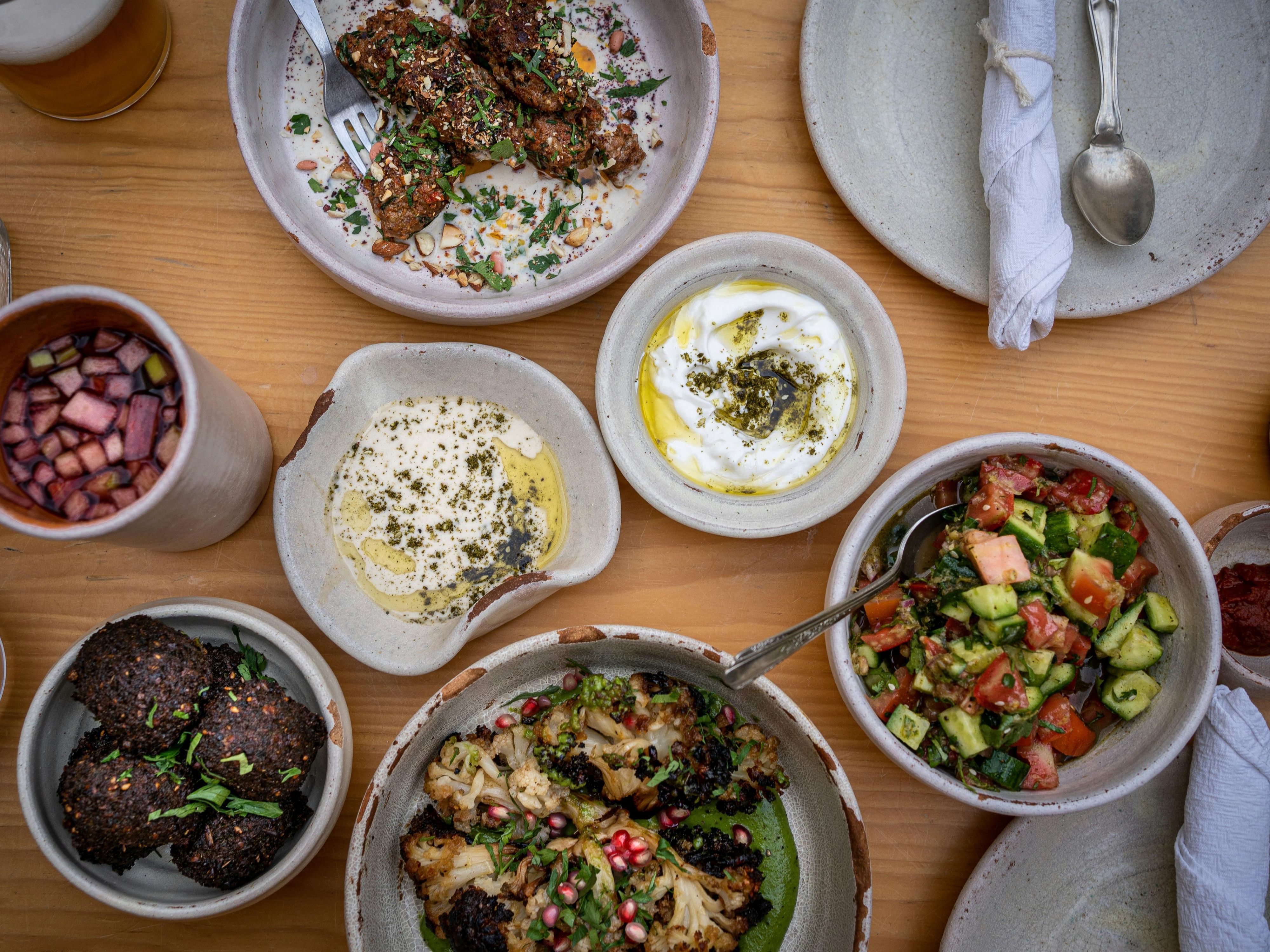 various medditerean dishes