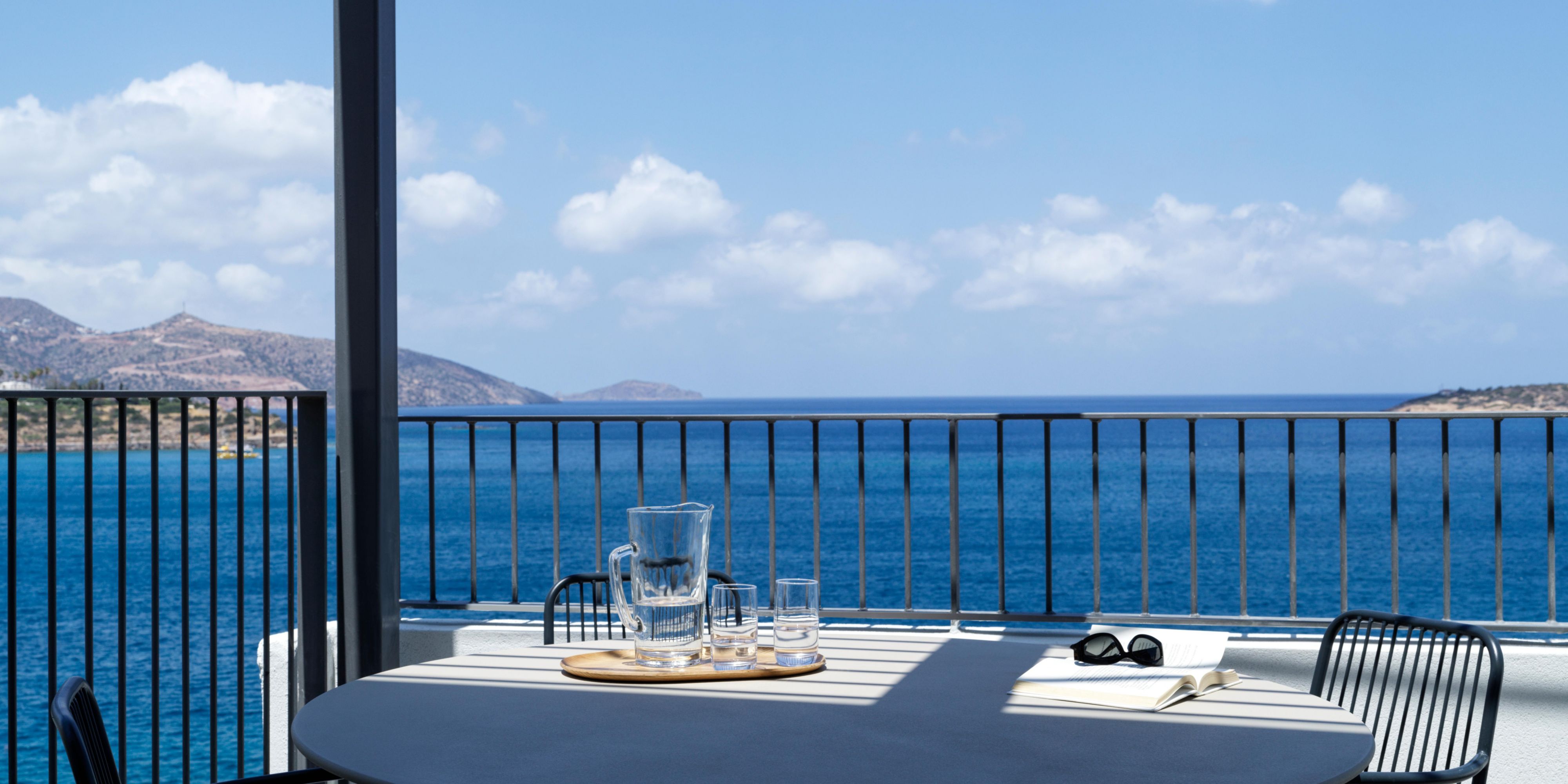 Corner balcony with sweeping views of Mirabella Bay