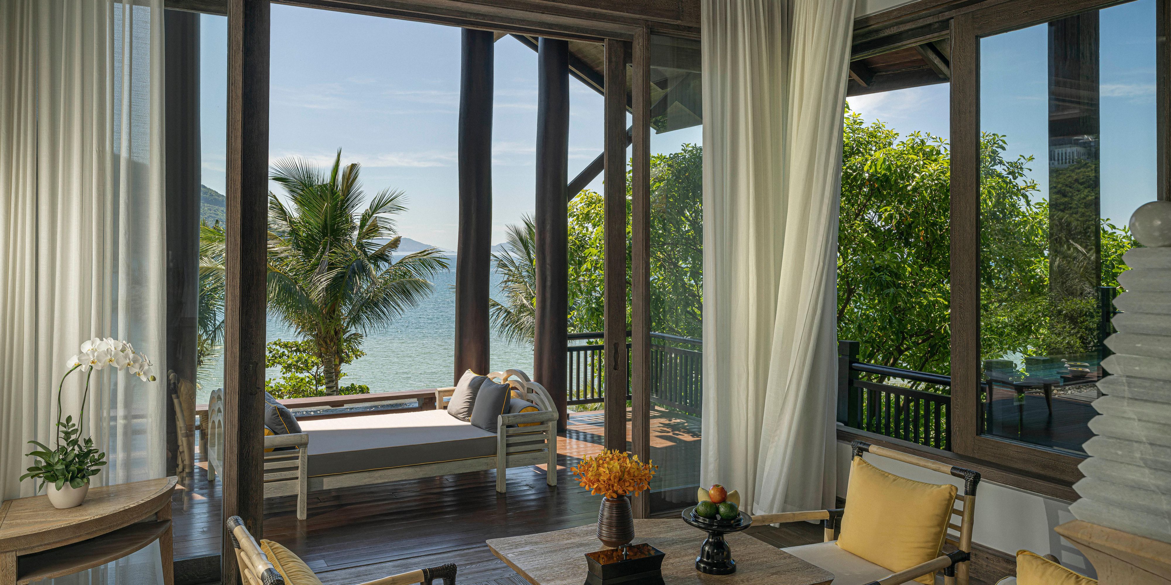 3 Bedroom SP Residence master bedroom seating area and terrace