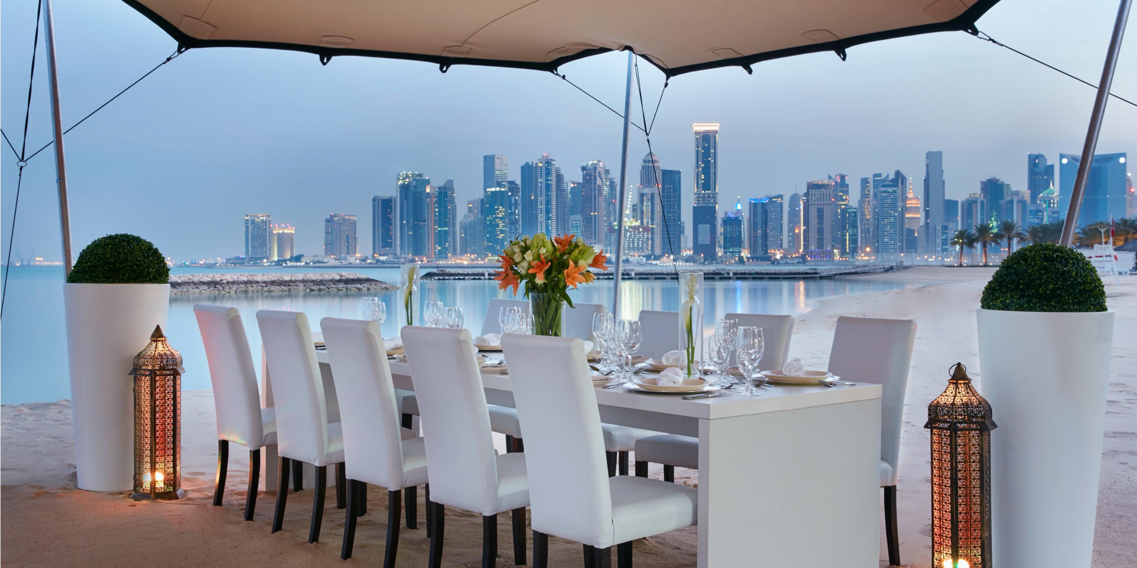 At InterContinental Doha Beach & Spa, we provide more than just an ideal meeting location. Listen to the sounds of the waves as you enjoy an outdoor meeting, specially curated for your team. Experience a unique meeting location which creates lasting memories for you and your team.