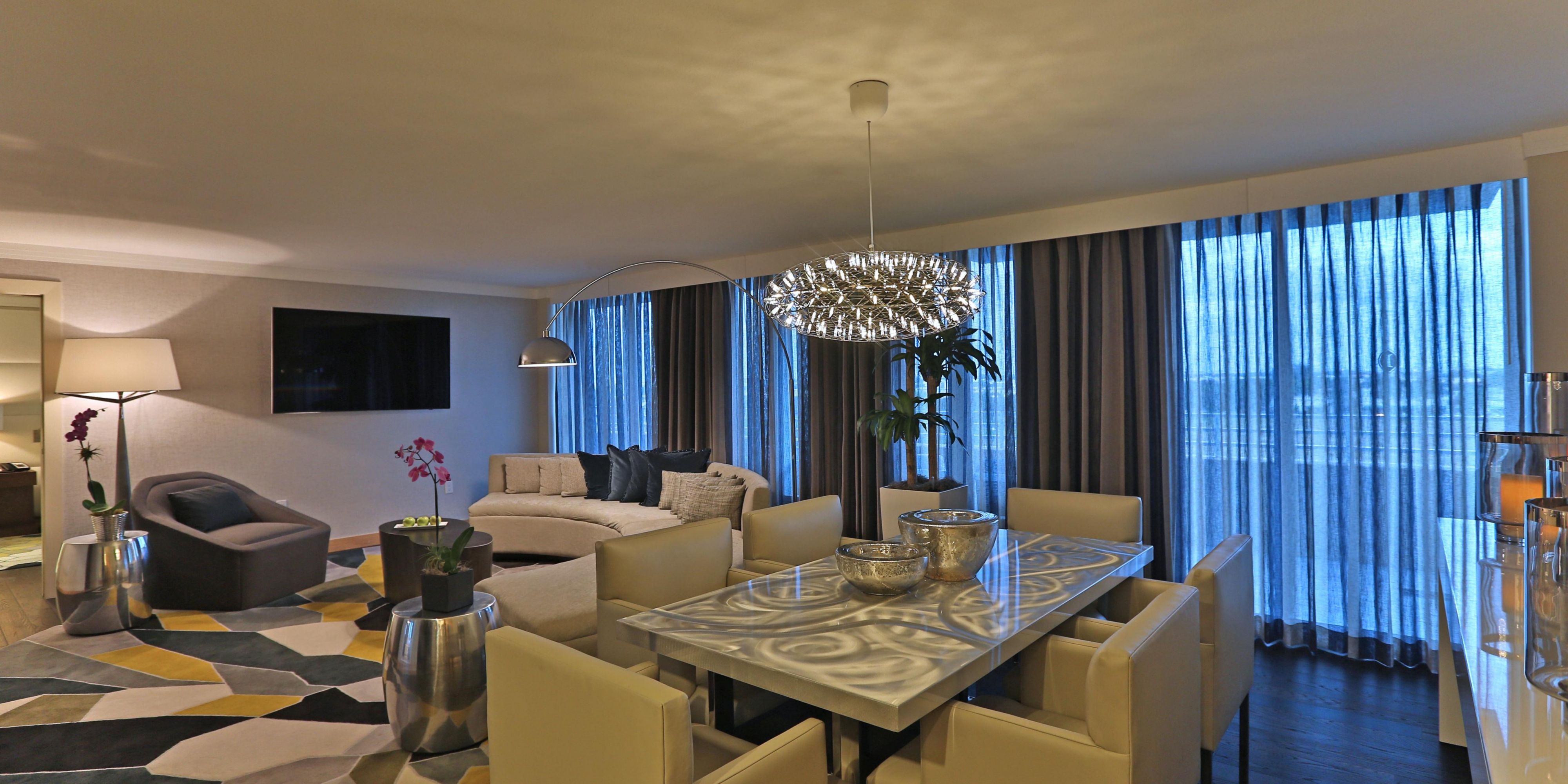 Recharge in your beautiful Suite with a separate living area.