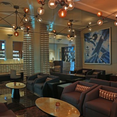 Upscale ambiance at Nau Lounge at InterContinental at Doral Miami.