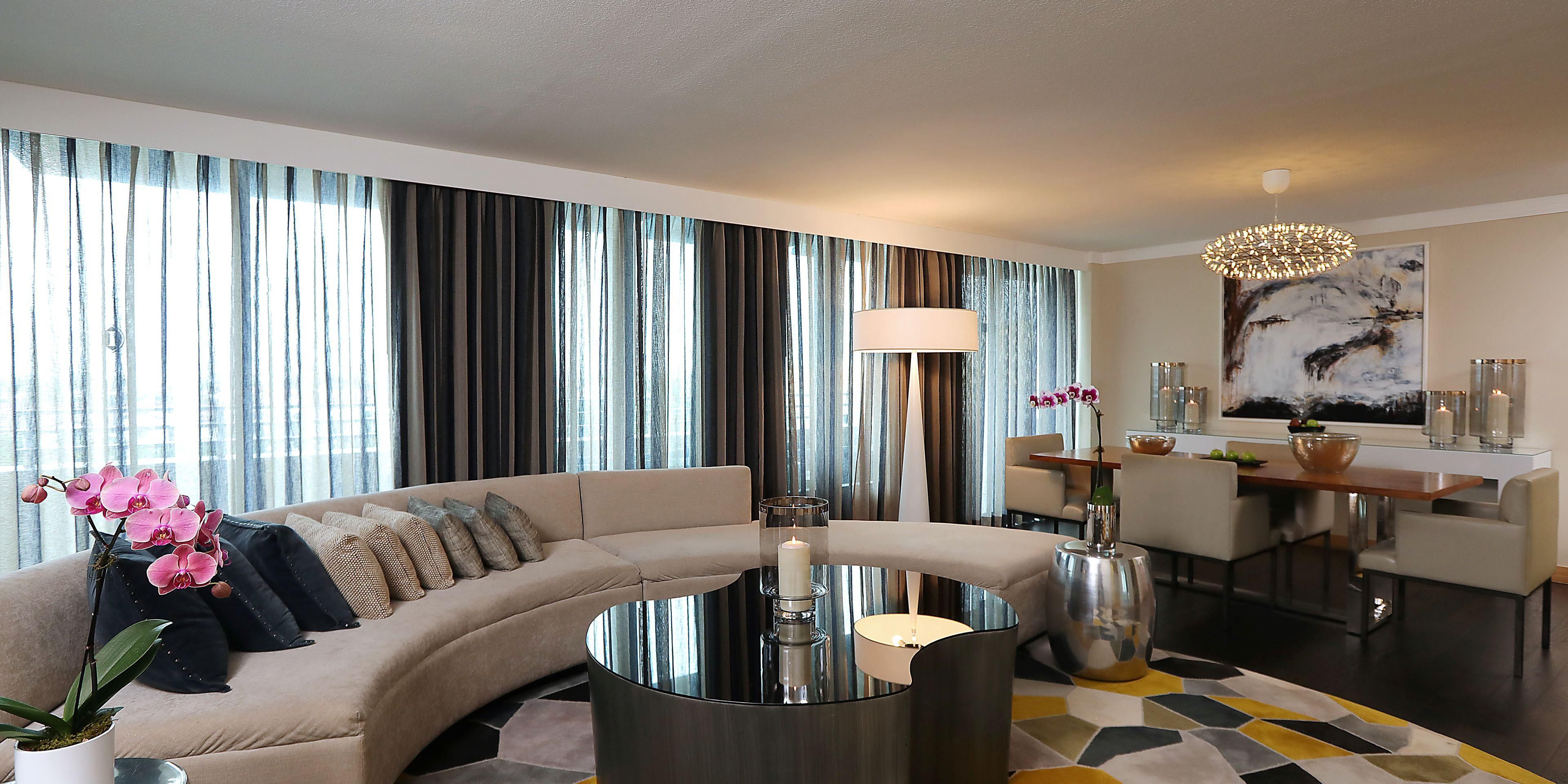 Recharge in your beautiful Suite with a separate living area.