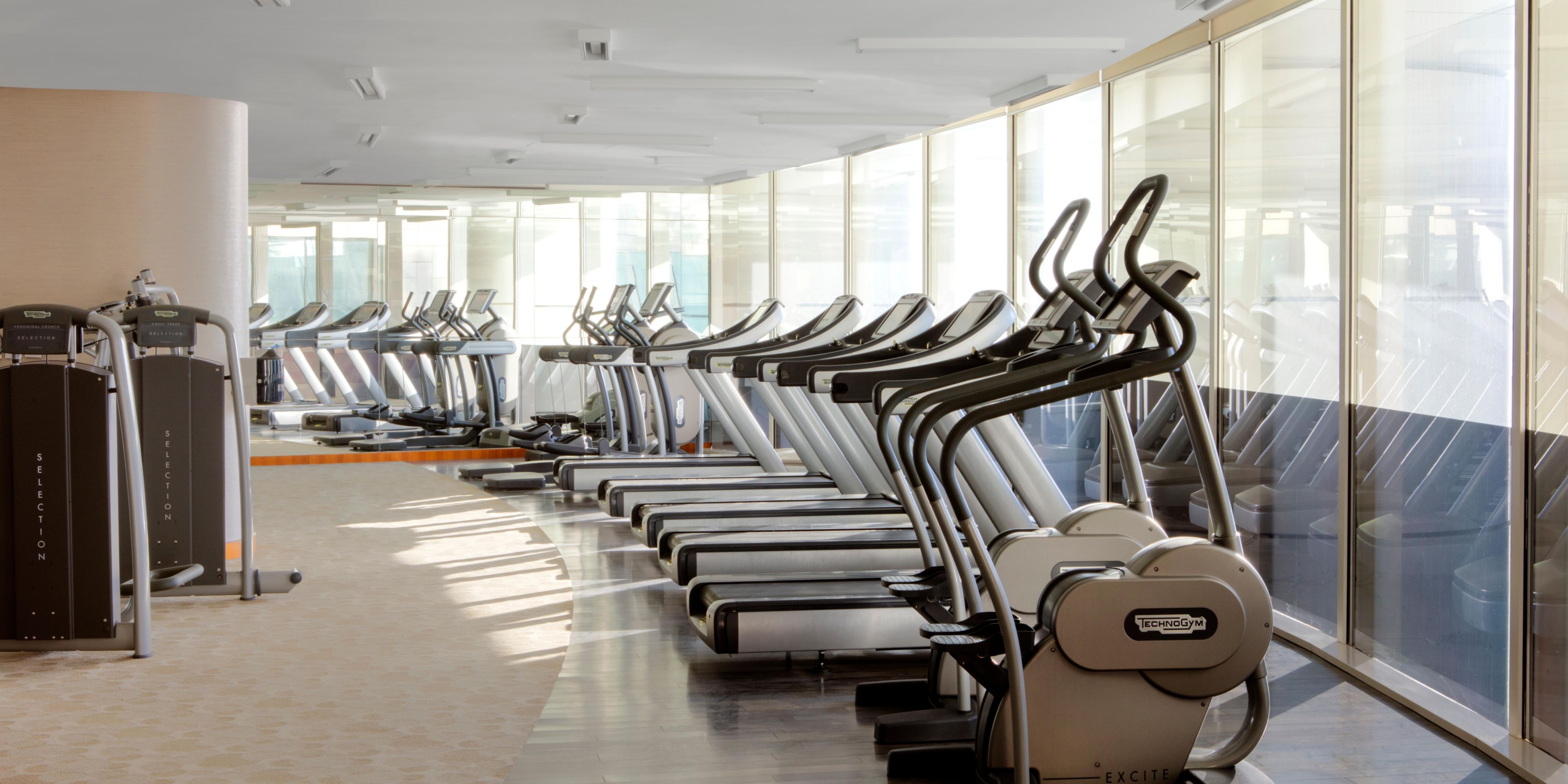 Treadmills at the fitness centre