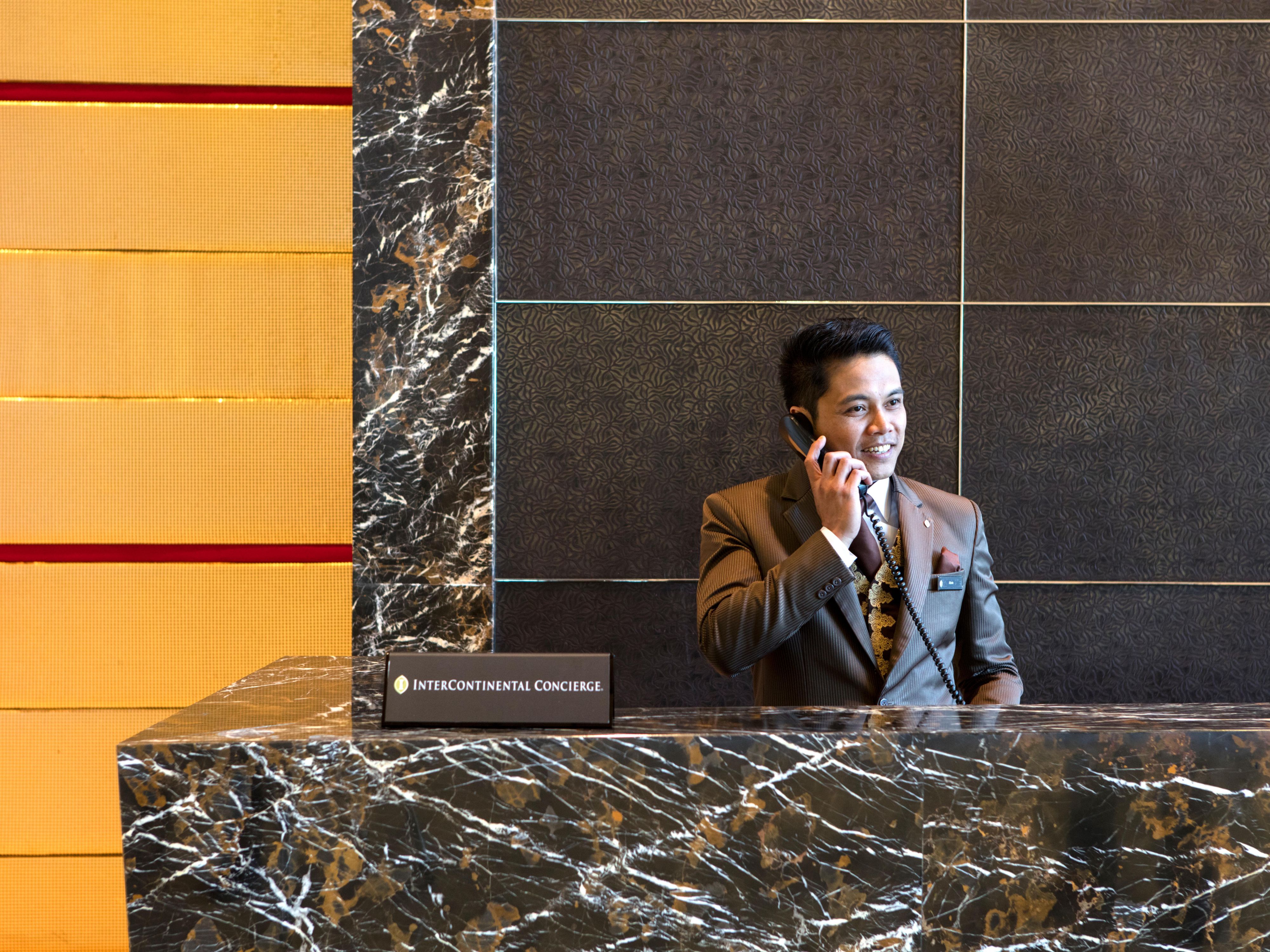 Concierge providing exceptionally personalised luxury service