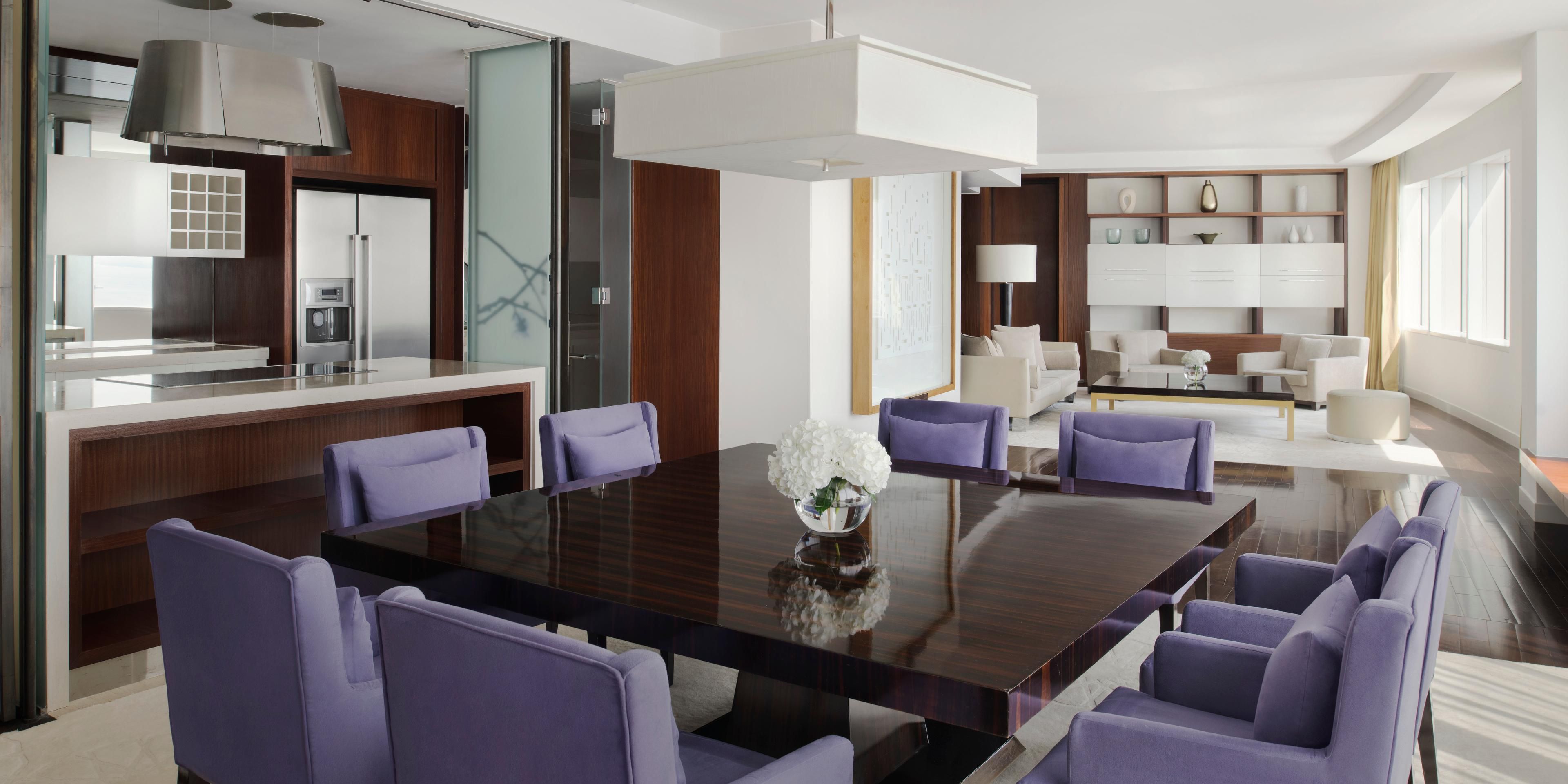 Elegant and well-equipped dining room