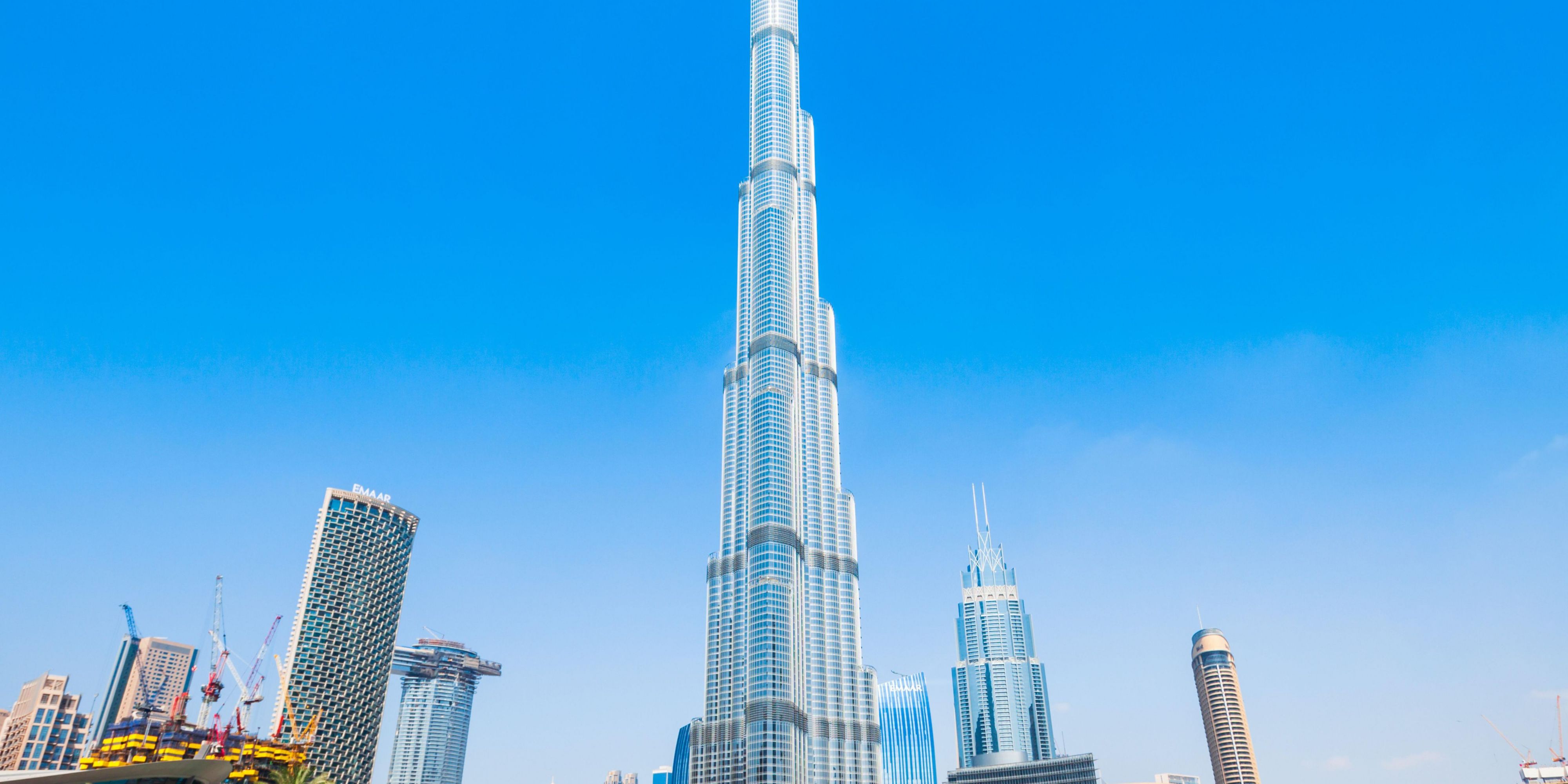 World's tallest tower Burj Khalifa is visible from the hotel