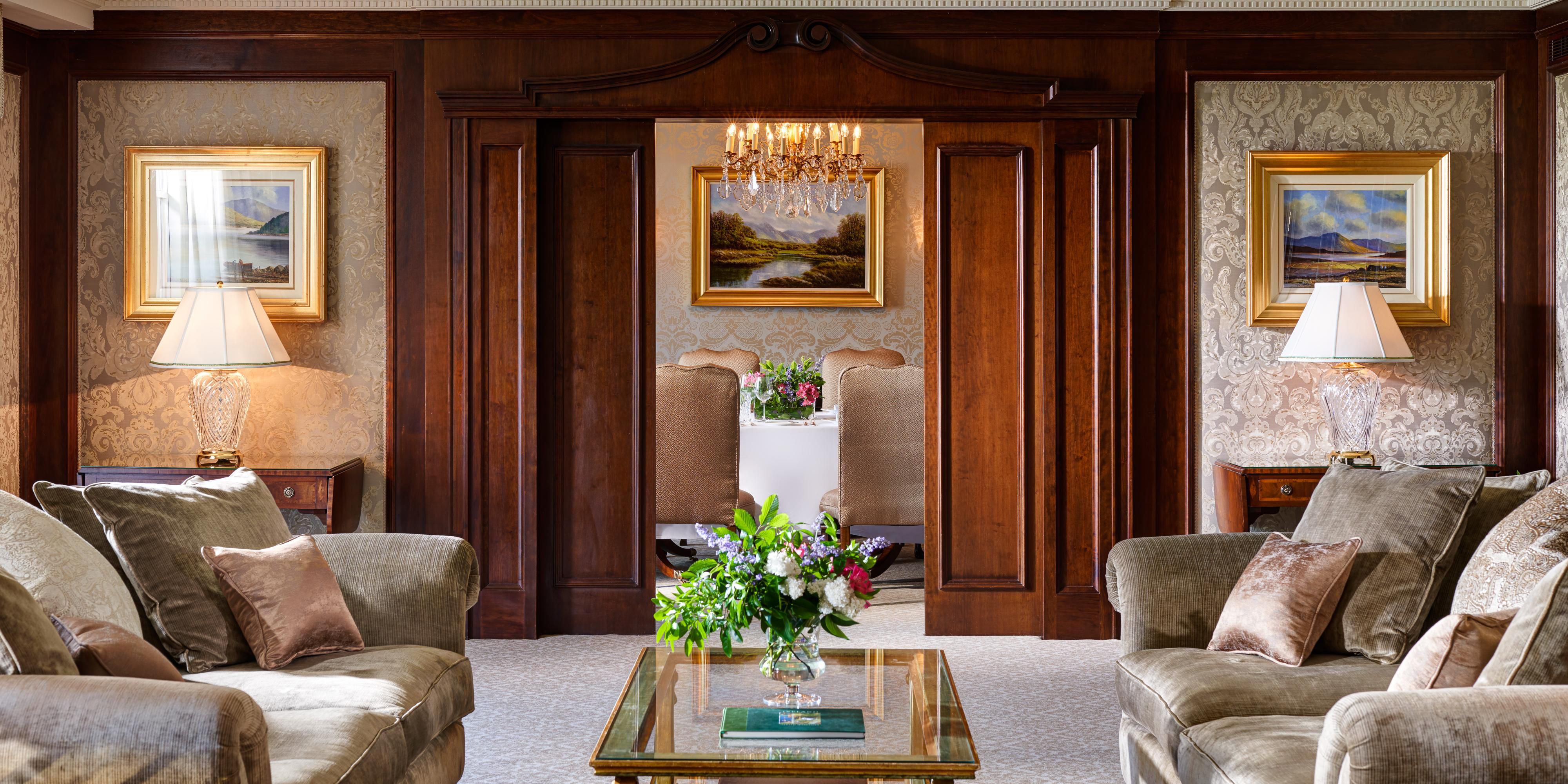 James Joyce Suite Luxurious Living Area with separate dining room