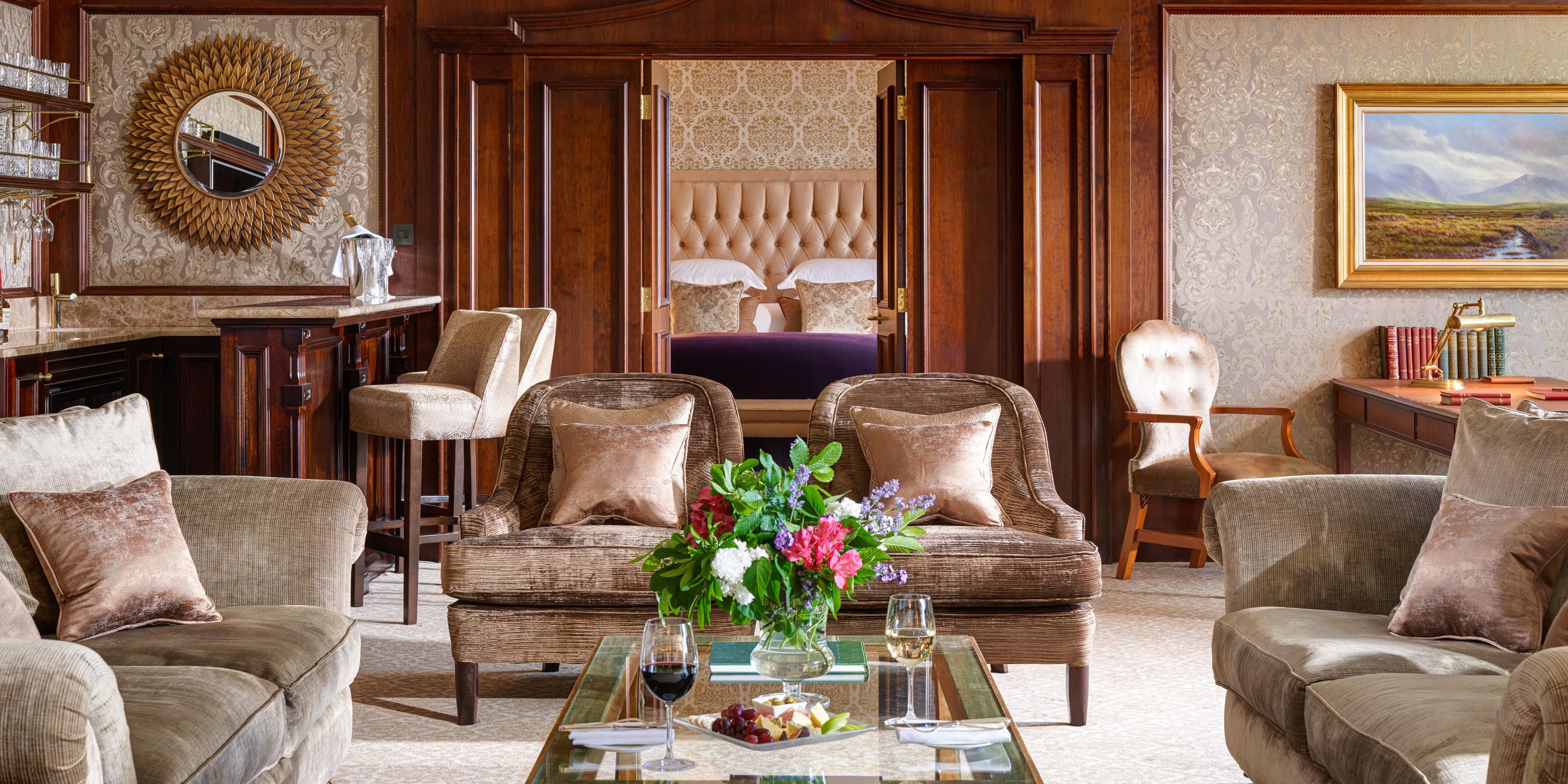 James Joyce Presidential Suite with luxurious Living Area with Bar