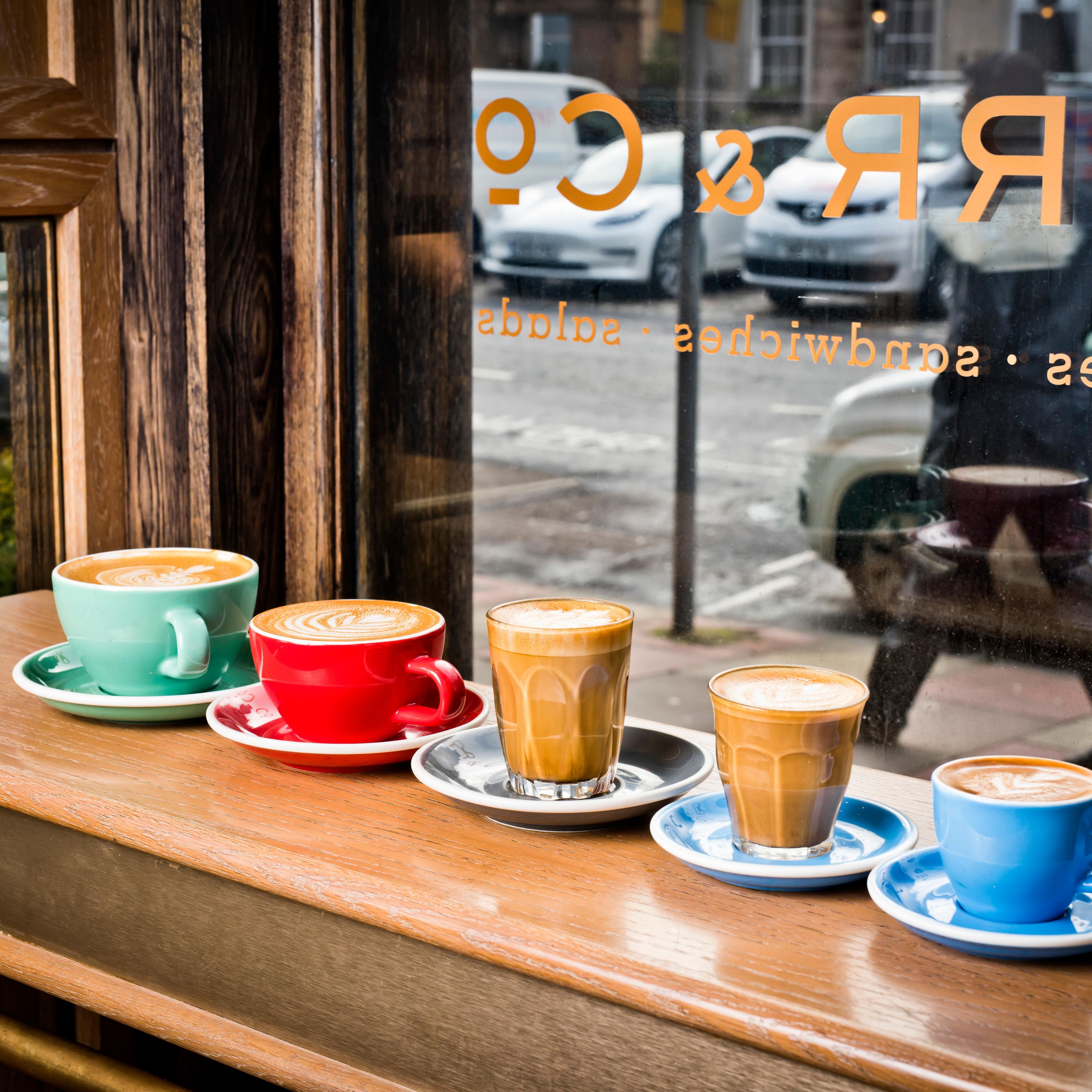Hot coffee outside InterContinental Edinburgh