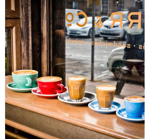 Hot coffee outside InterContinental Edinburgh