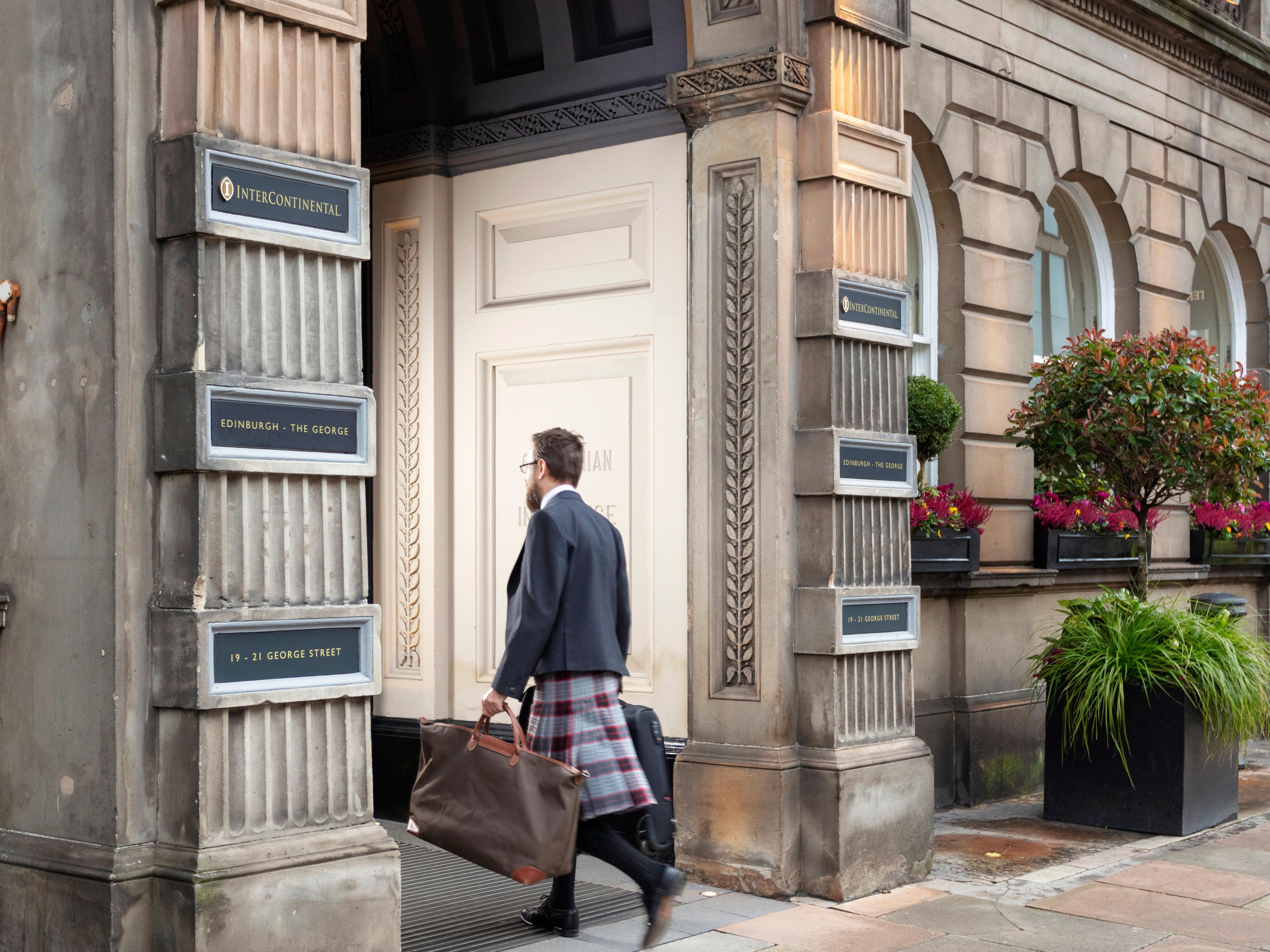 Entrance of InterContinental Edinburgh The George