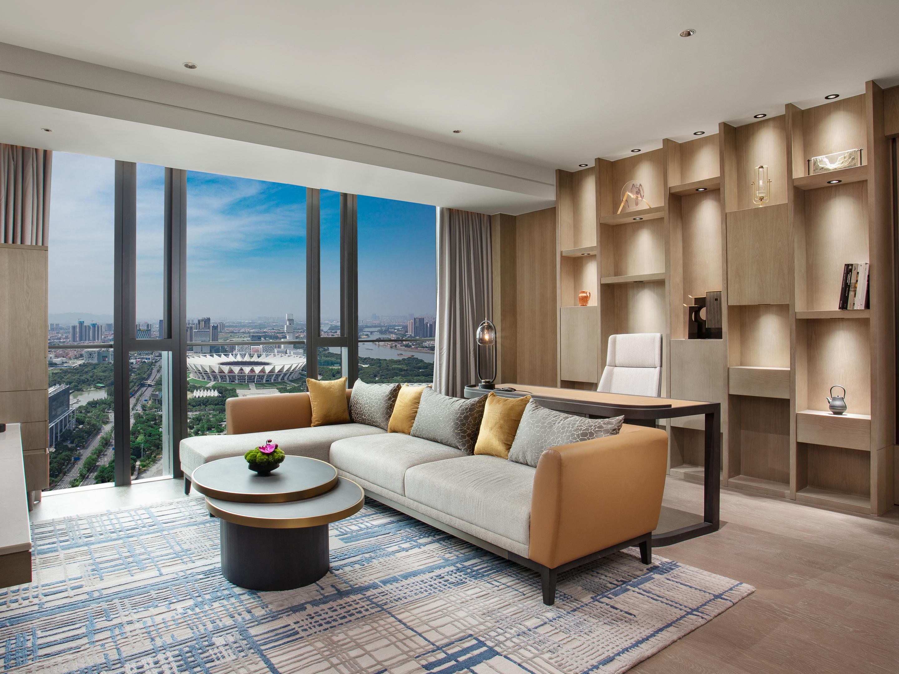 1 King 1 Bedroom Suite Living Meeting