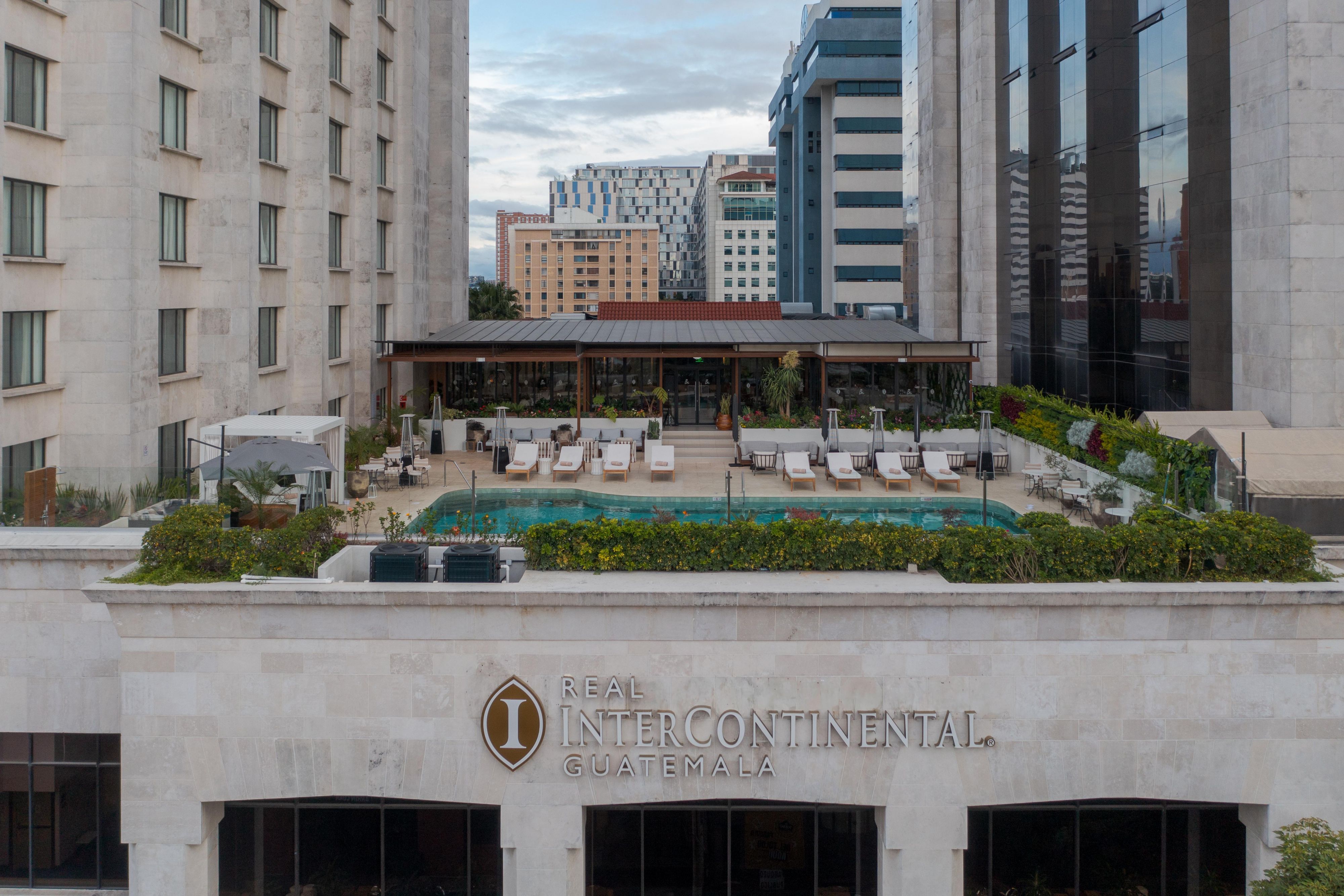 Rooftop pool at InterContinental The Real Guatemala