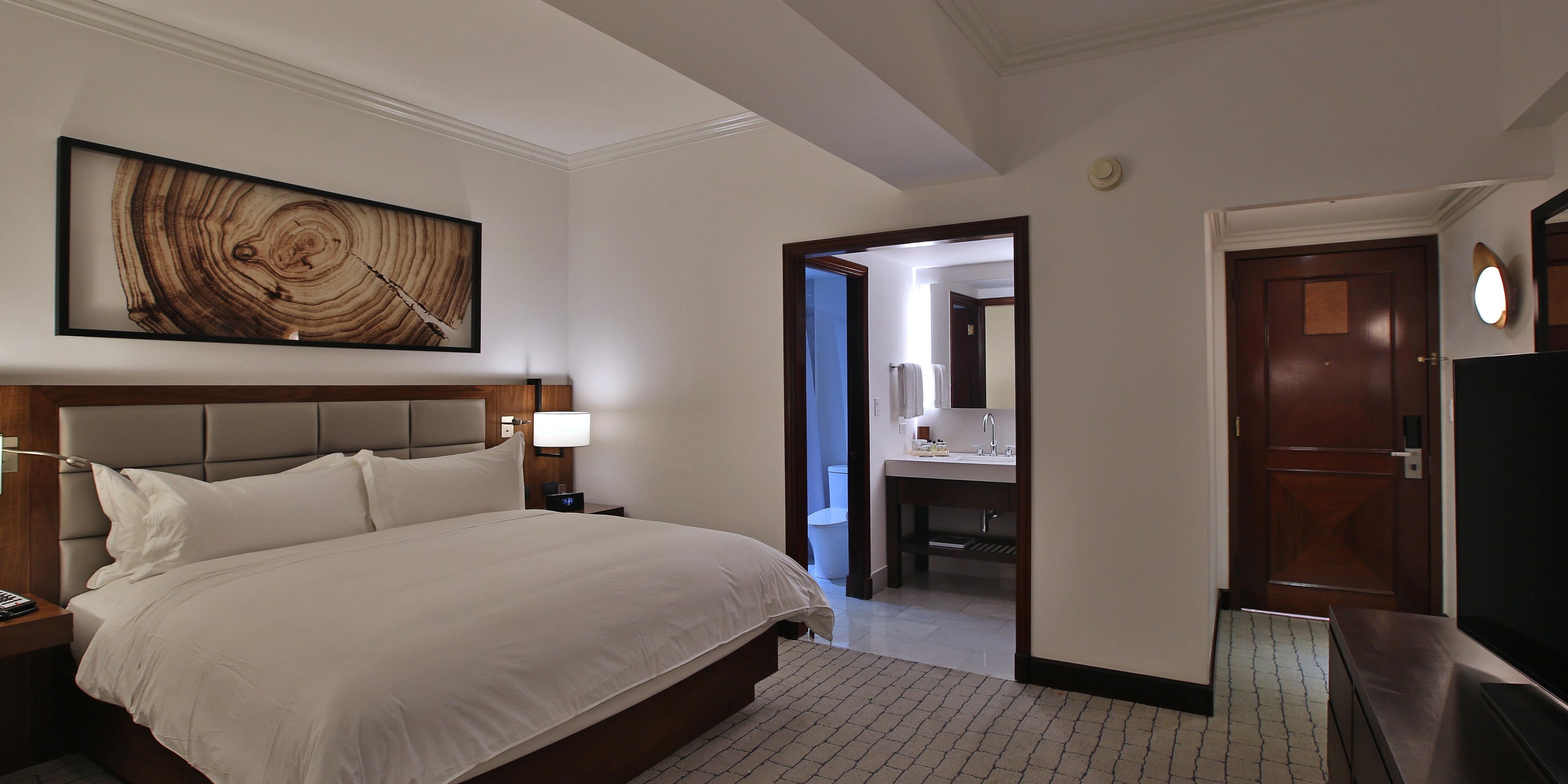 Enjoy amenities in our comfortable guest room.