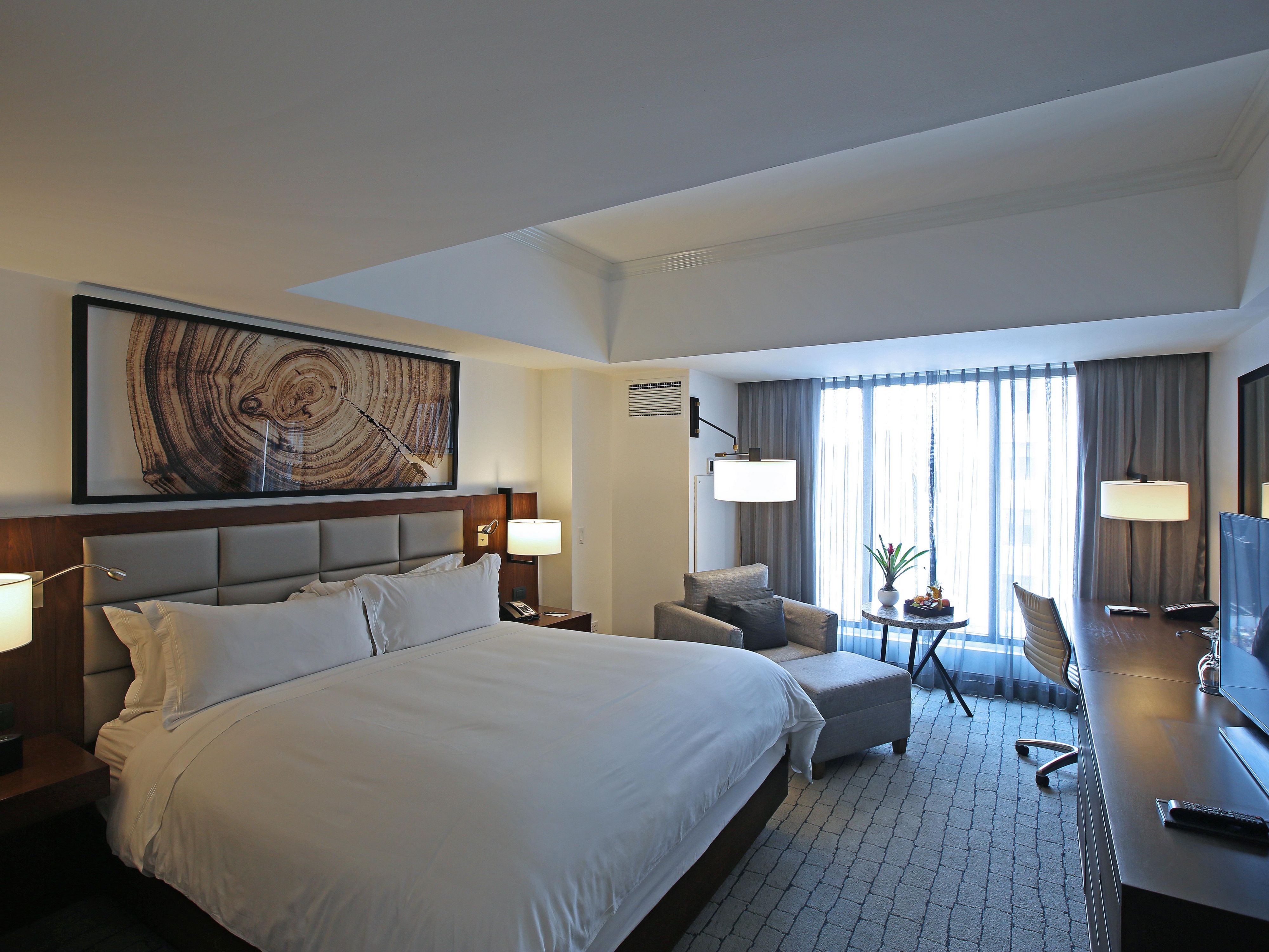 Make yourself at home in our guest rooms.