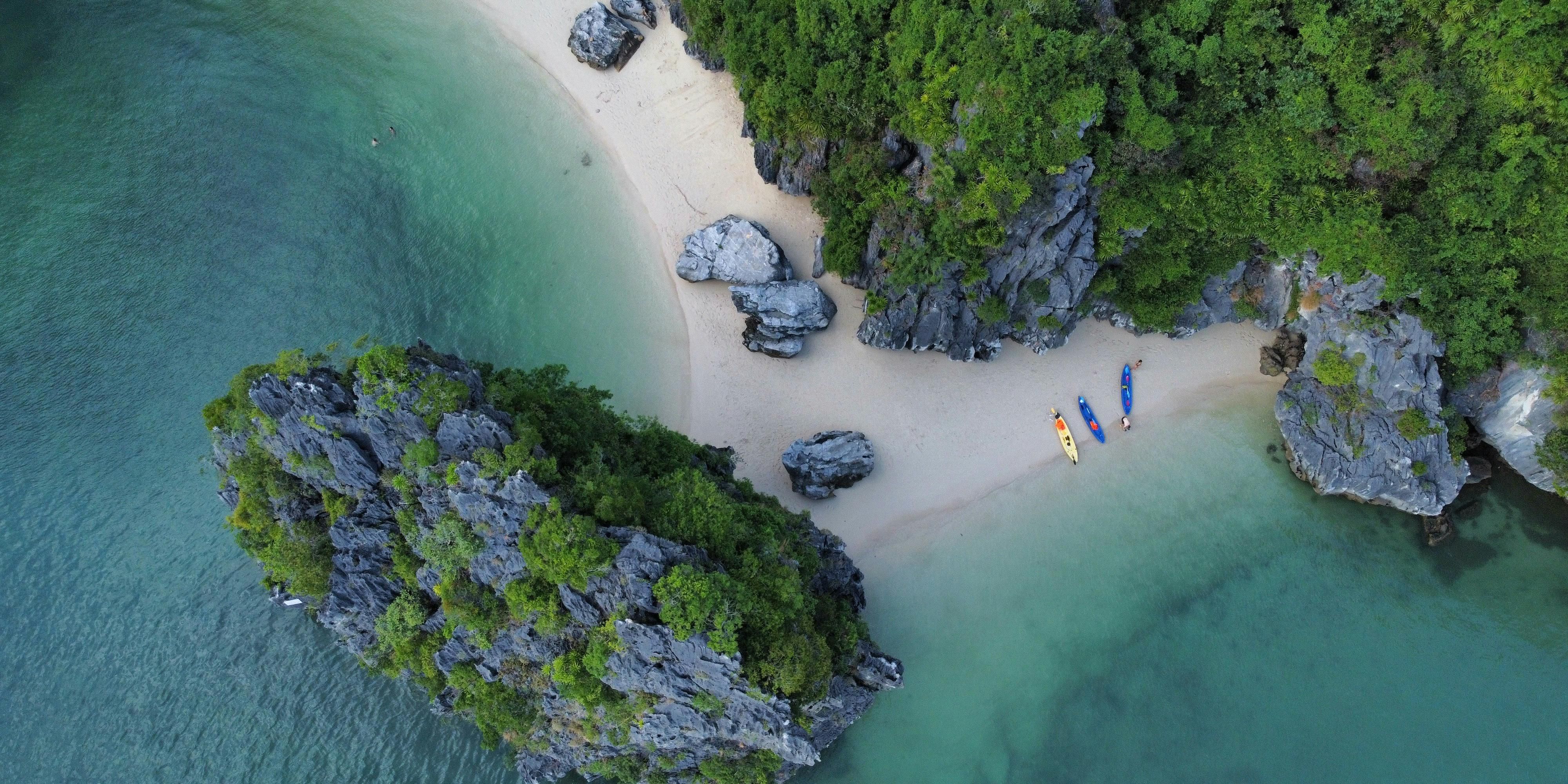 Aerial of Cat Ba island