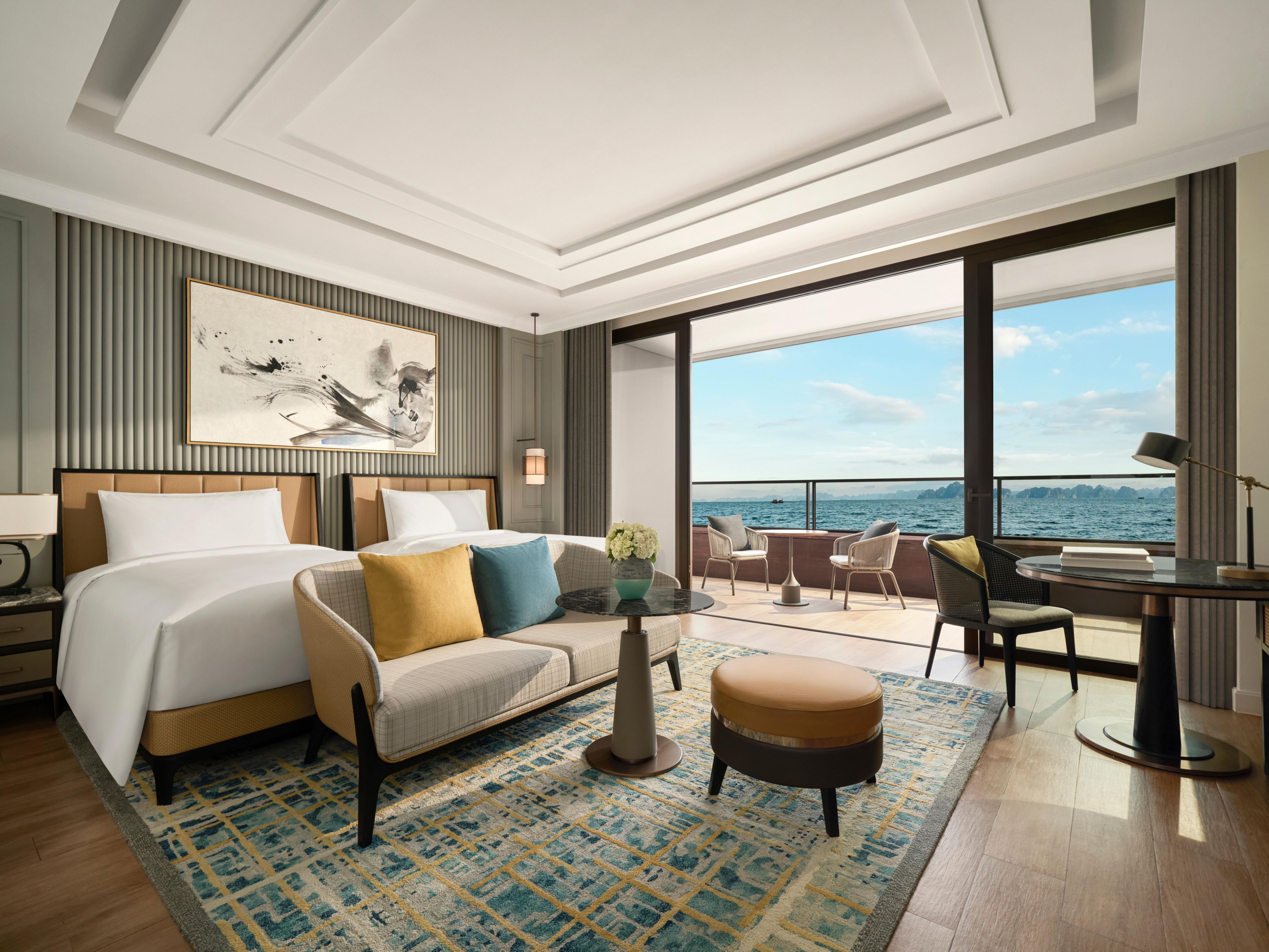 2 Twin Halong Bay View Bedroom